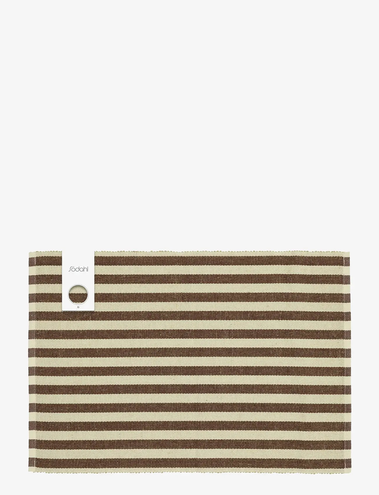 Södahl - Placemat Statement Stripe 2-pck - shop by price - coffee brown - 0