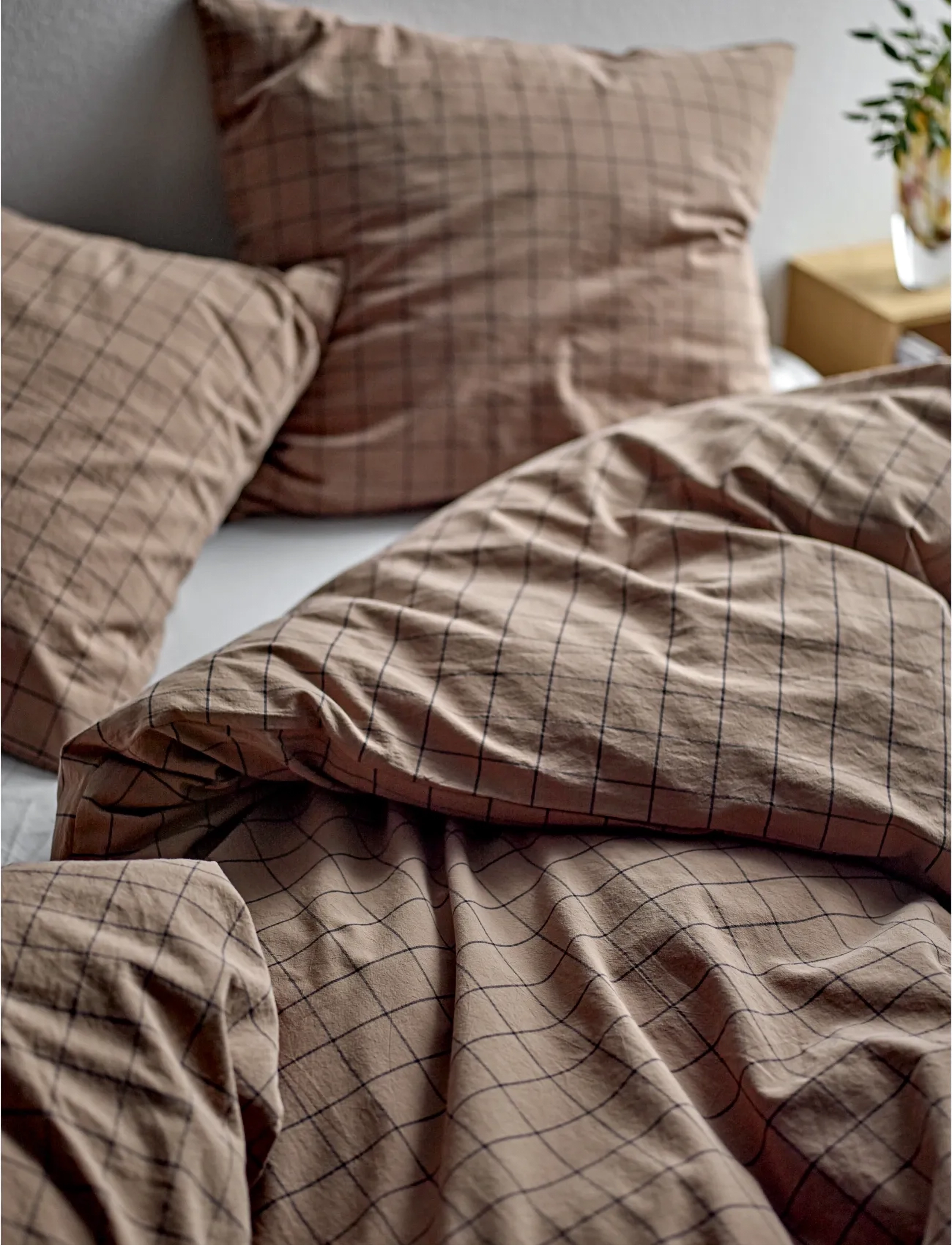 Södahl - Bed linen Vista - rúmfatasett - warm taupe - 4