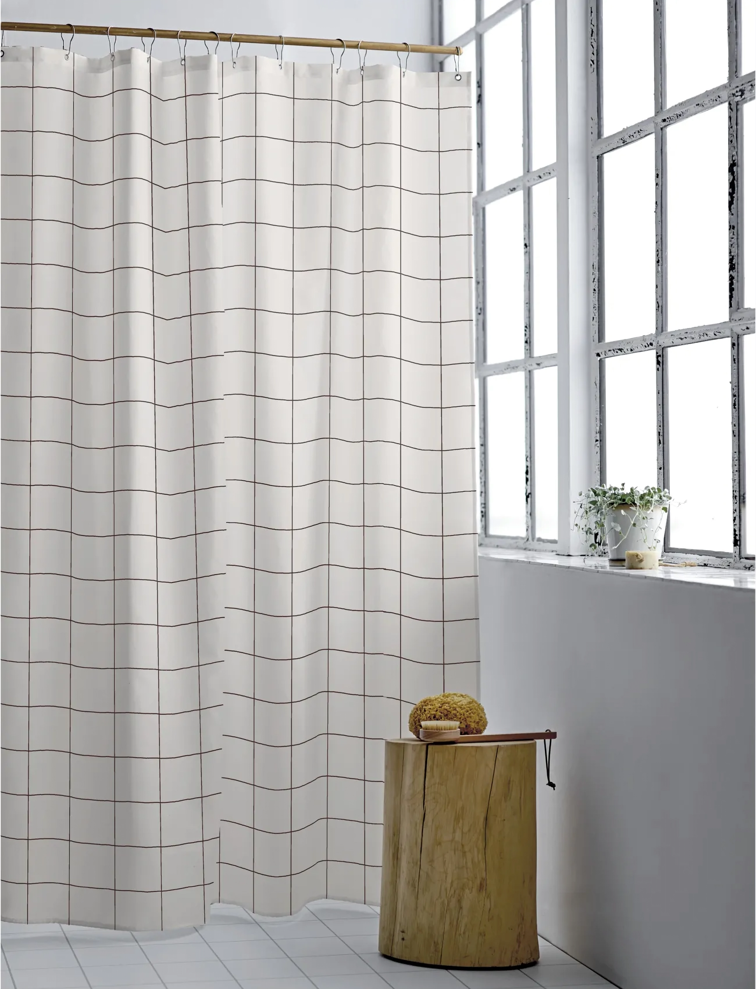 Södahl Badeforhæng Vista, 180X200 cm x 200, Bathroom Textiles, Creme - Shower Curtains, Homeware