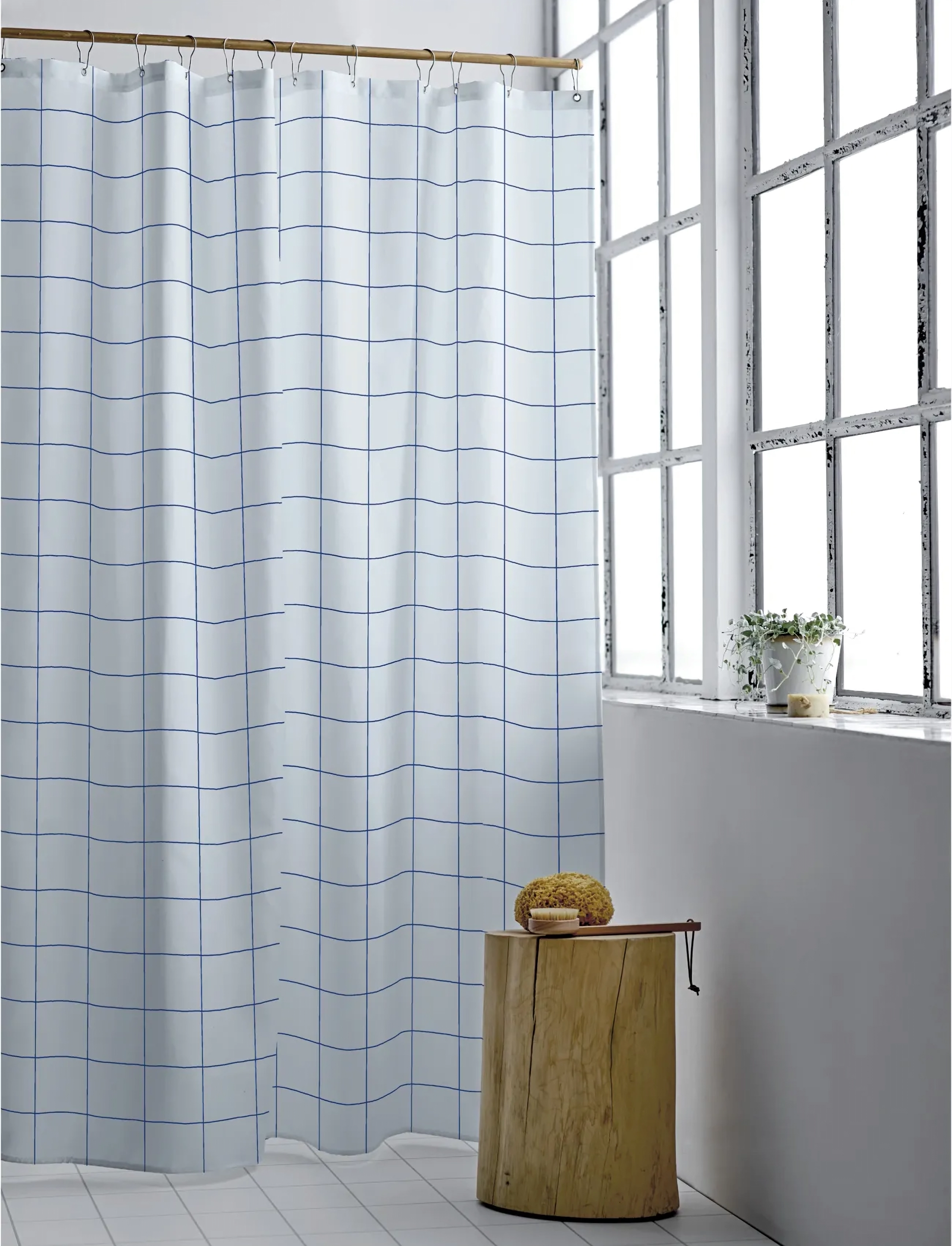Södahl Badeforhæng Vista, 180X200 cm x 200, Bathroom Textiles, Blau - Shower Curtains, Homeware