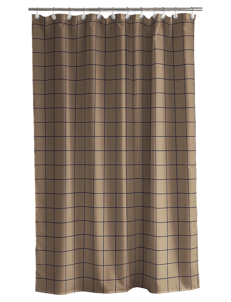 Södahl - Shower Curtain Vista - dušikardinad - brown - 1