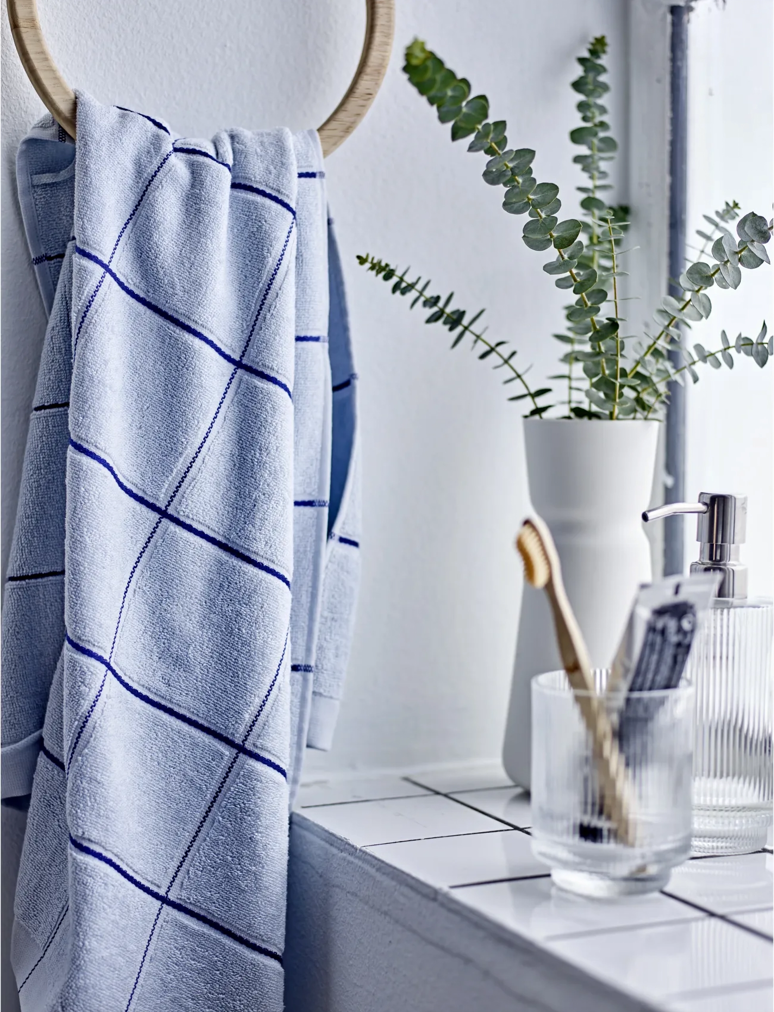 Södahl - Handduk Vista - handdukar & badlakan - linen blue - 4
