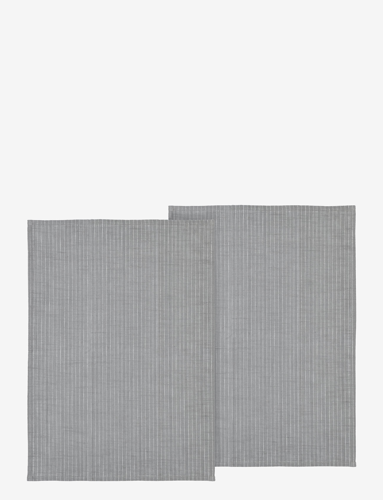 Södahl - Tea towel Line 2 pcs - pašluostės - stone grey - 0