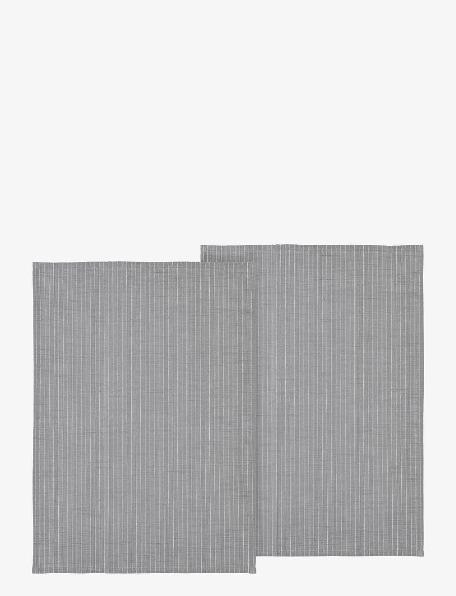 Södahl - Tea towel Line 2 pcs - küchenhandtücher - stone grey - 0
