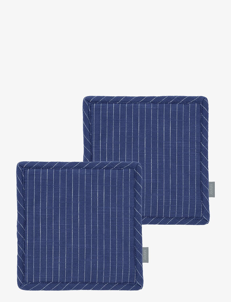 Södahl - Pot holders Line 2 pcs - ahjukindad, pajalapid ja potihoidjad - royal blue - 1