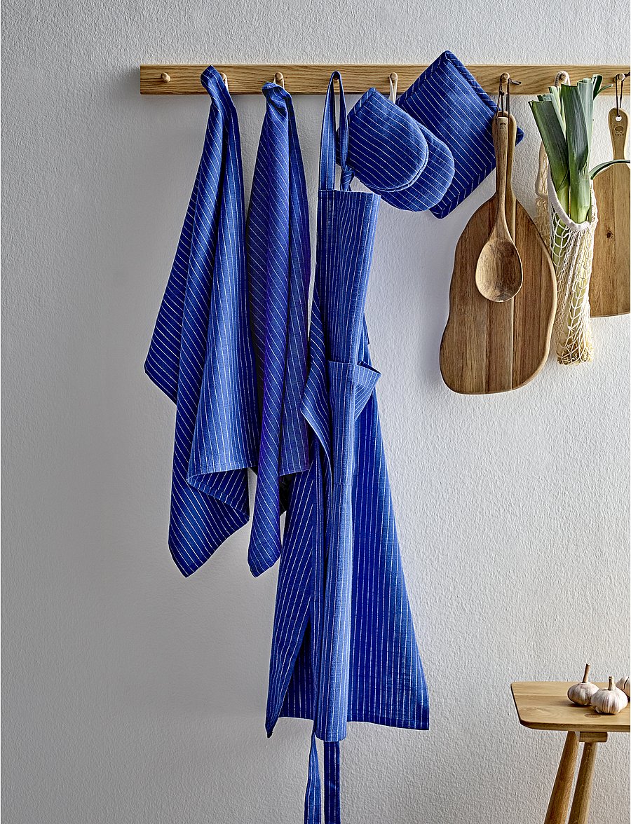 Södahl - Pot holders Line 2 pcs - ahjukindad, pajalapid ja potihoidjad - royal blue - 3