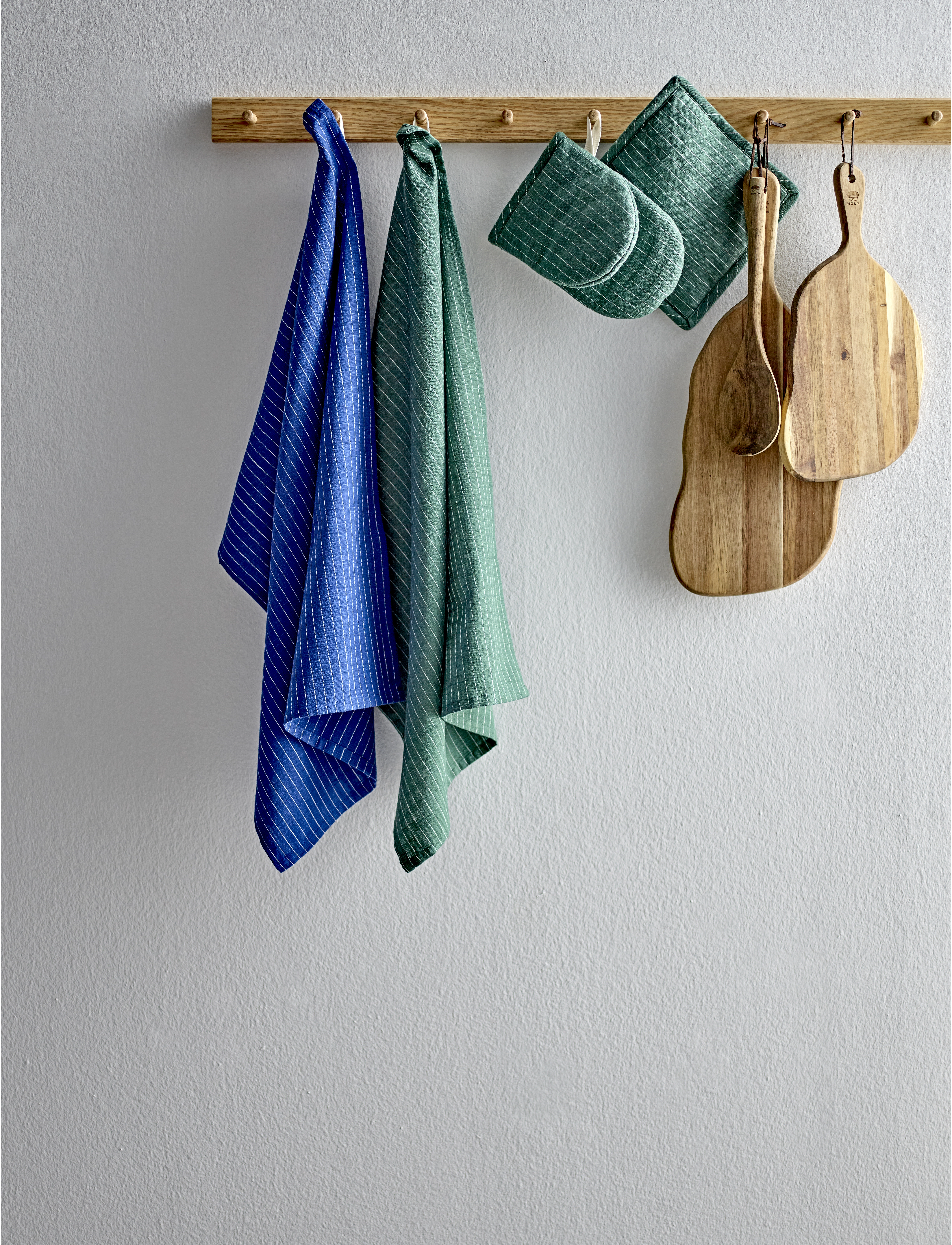Södahl - Tea towel Line 2 pcs - köögirätikud - blue - 3