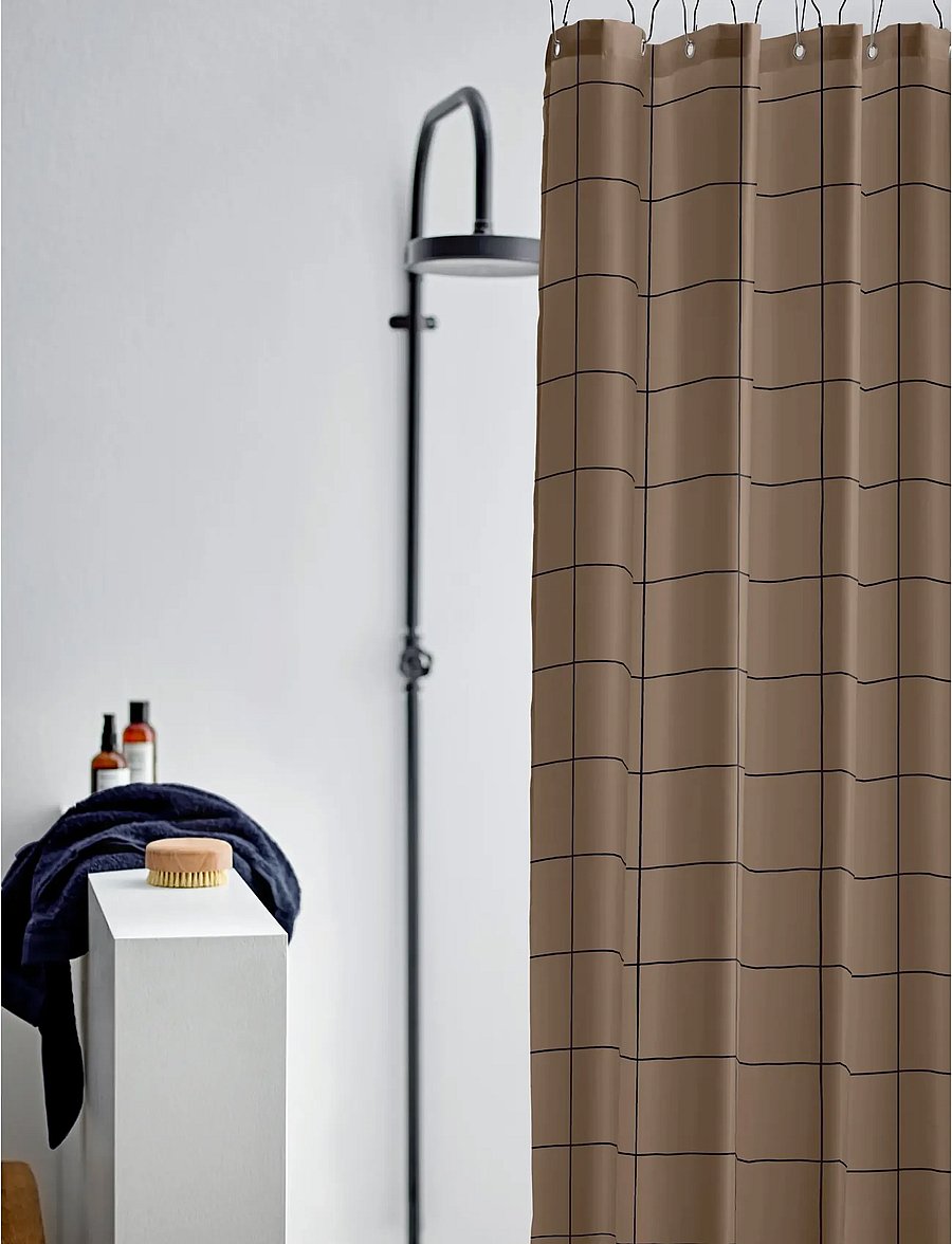 Södahl - Shower Curtain Vista - dušikardinad - brown - 0