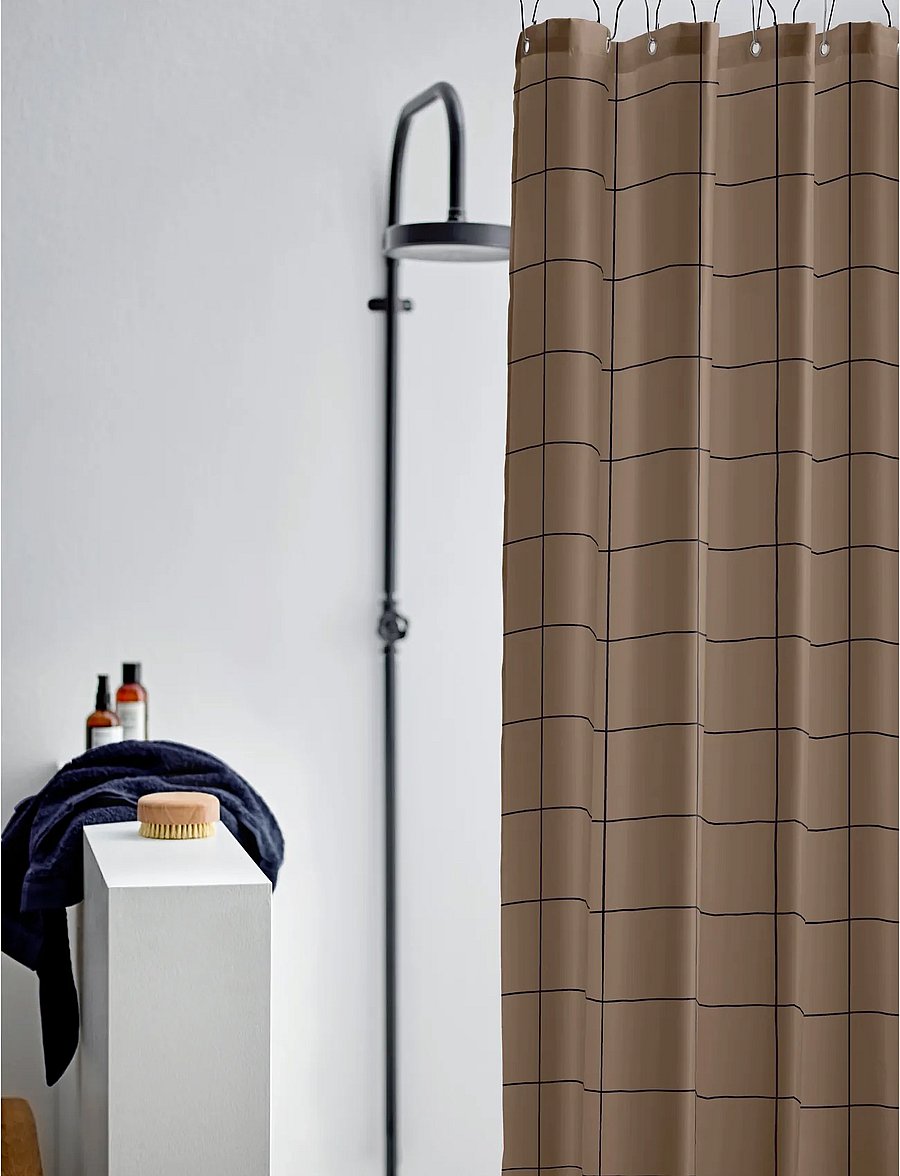 Södahl - Shower Curtain Vista - dušikardinad - brown - 4