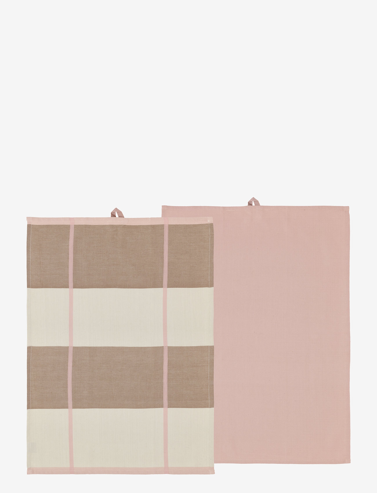 Södahl - Tea towel Blocks 2 pcs - kupuj według ceny - rose - 0