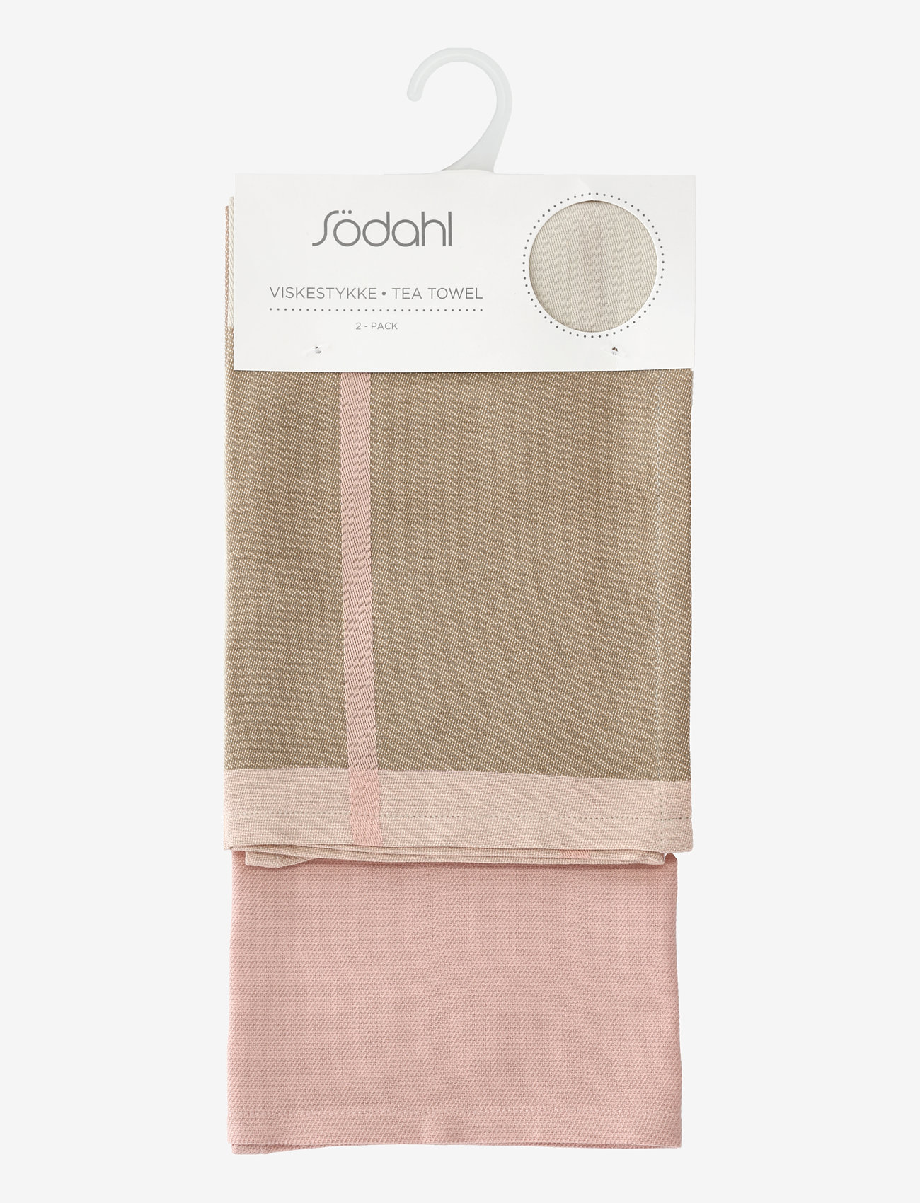 Södahl - Tea towel Blocks 2 pcs - kupuj według ceny - rose - 3