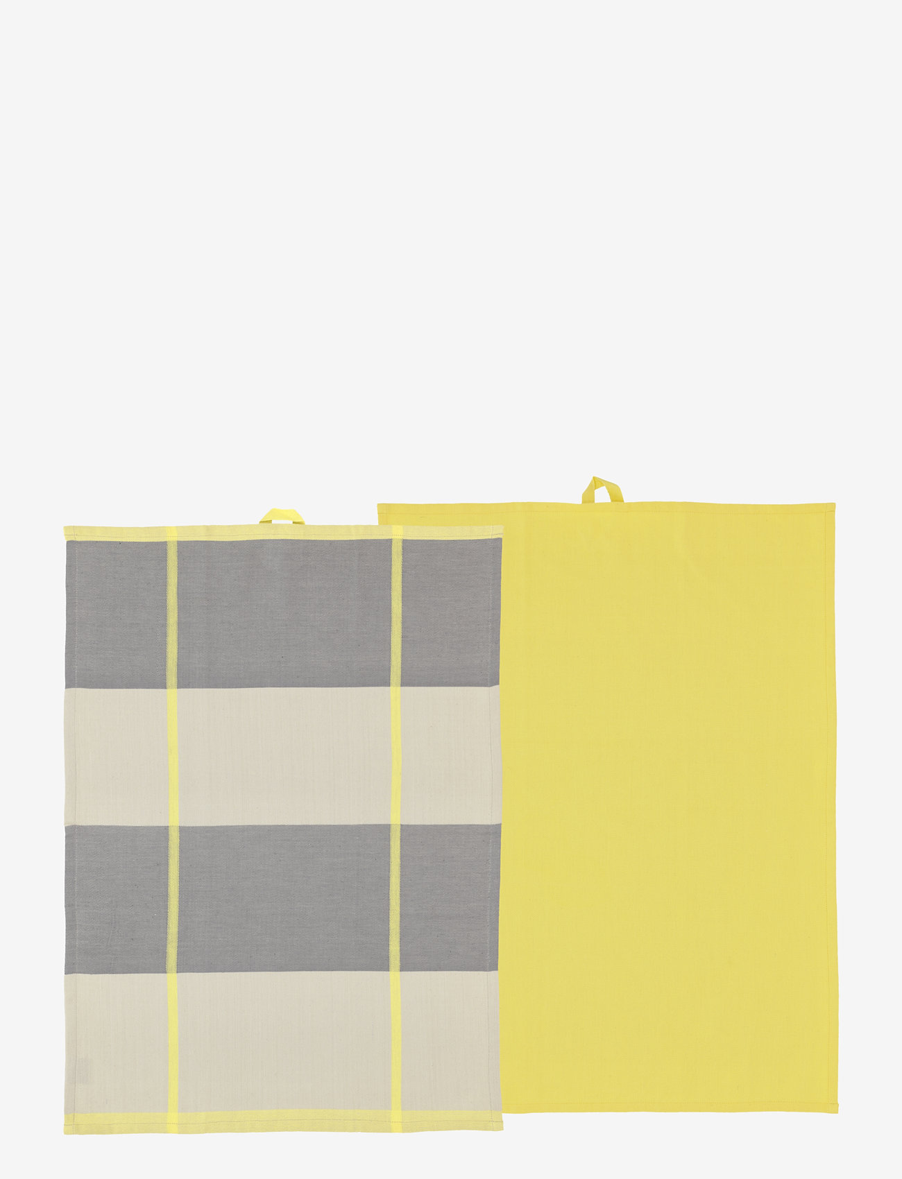 Södahl - Tea towel Blocks 2 pcs - die niedrigsten preise - yellow - 0