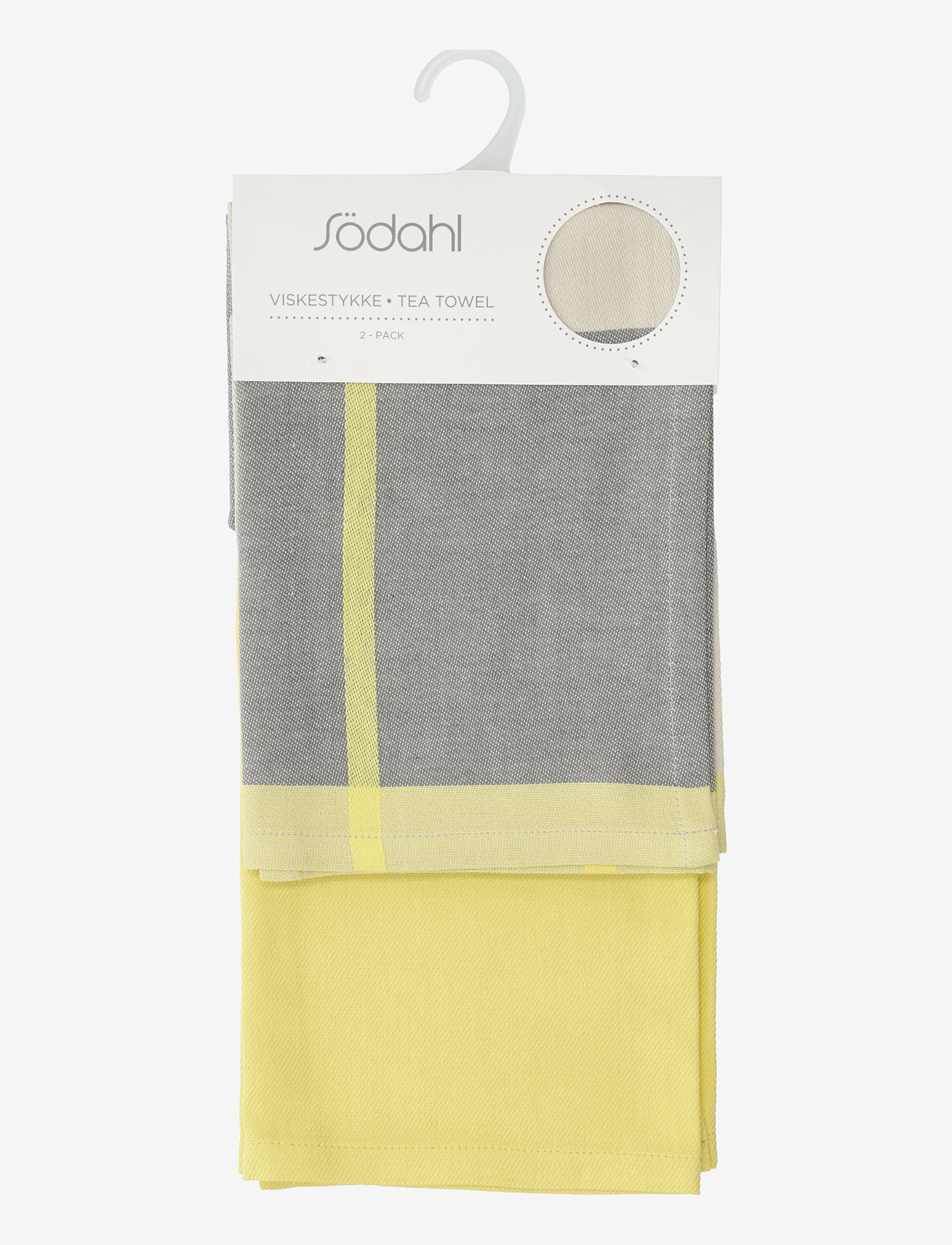 Södahl - Tea towel Blocks 2 pcs - die niedrigsten preise - yellow - 3