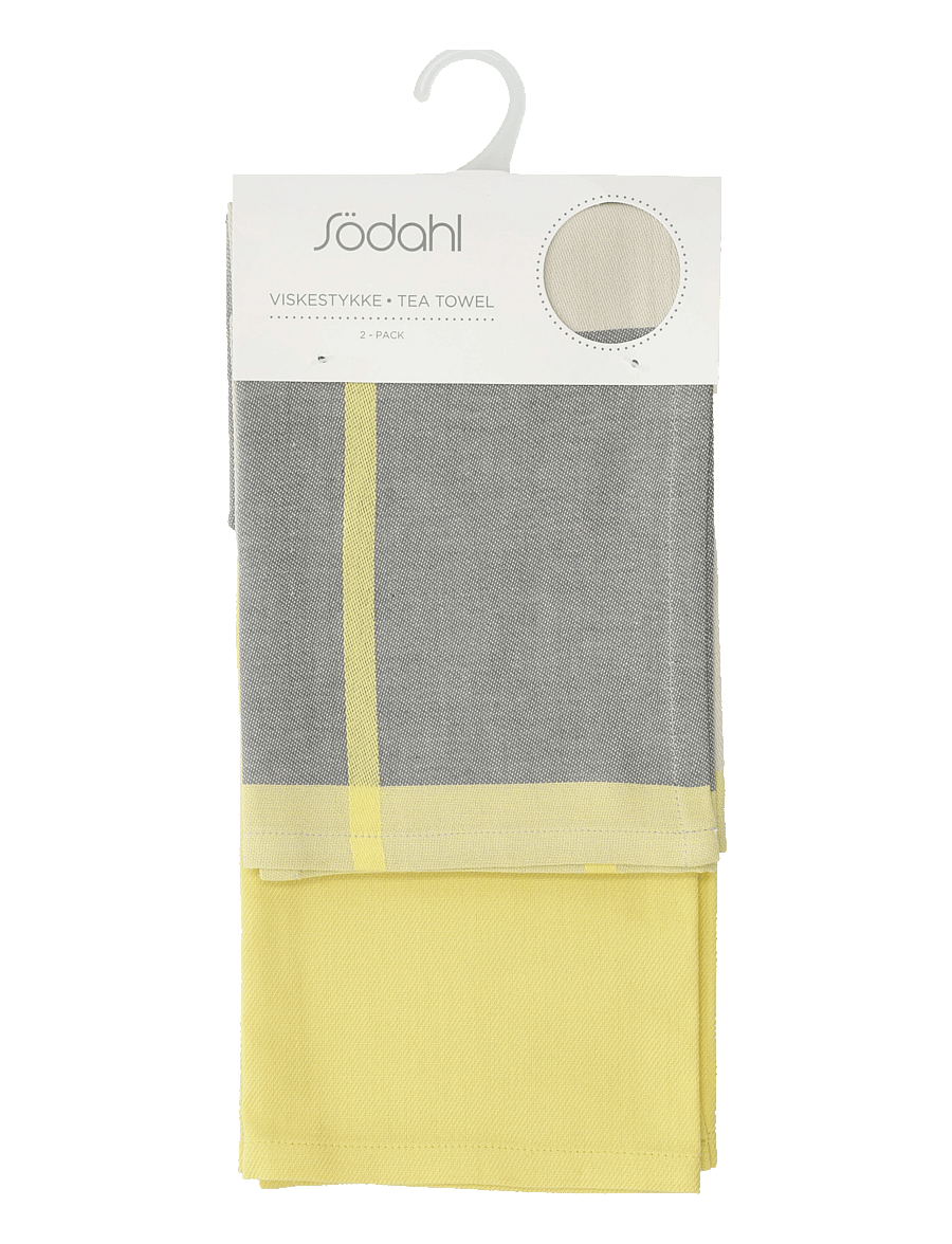 Södahl - Tea towel Blocks 2 pcs - köögirätikud - yellow - 4