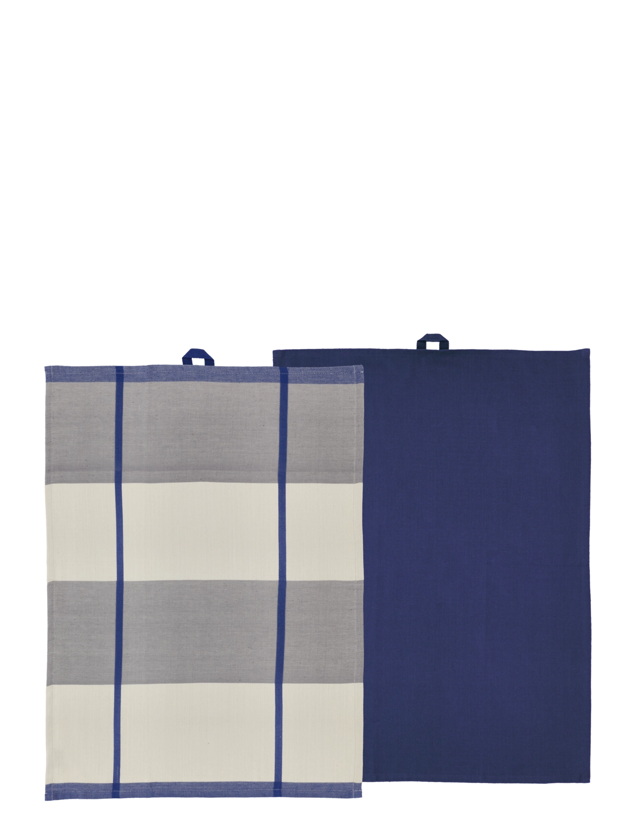 Södahl Viskestykke Blocks 2 Stk., Kitchen Håndklæde, Navy, Str: 50X70CM x 70