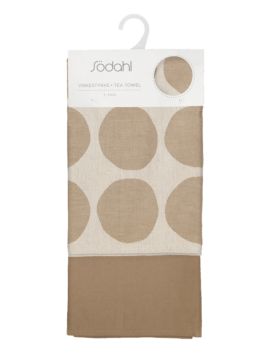 Södahl - Tea towel Bubbles 2 pcs - köögirätikud - warm taupe - 4