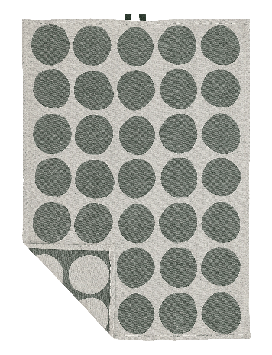 Södahl - Tea towel Bubbles 2 pcs - köögirätikud - pine green - 2