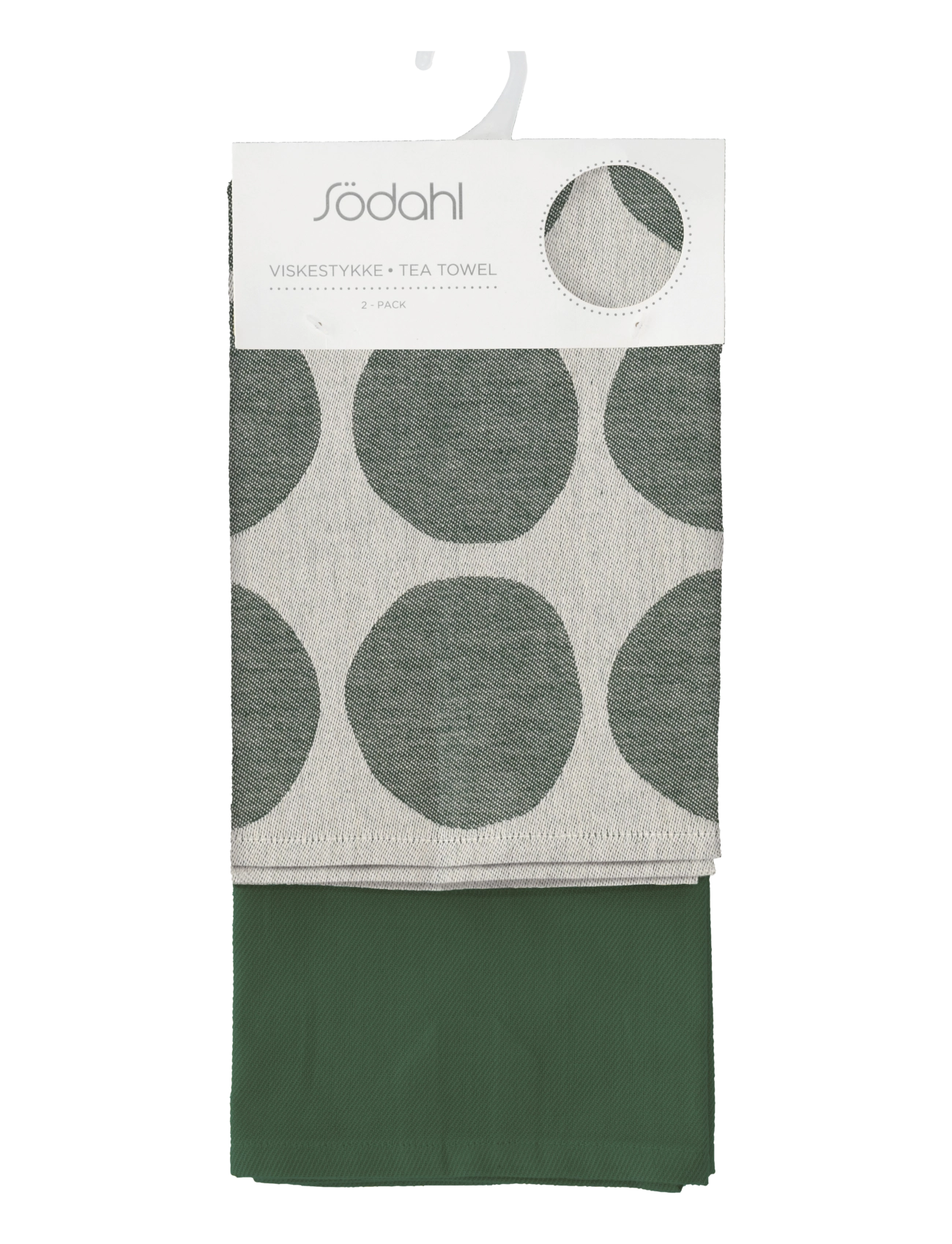 Södahl - Viskestykke Bubbles 2 stk. - laveste priser - pine green - 3