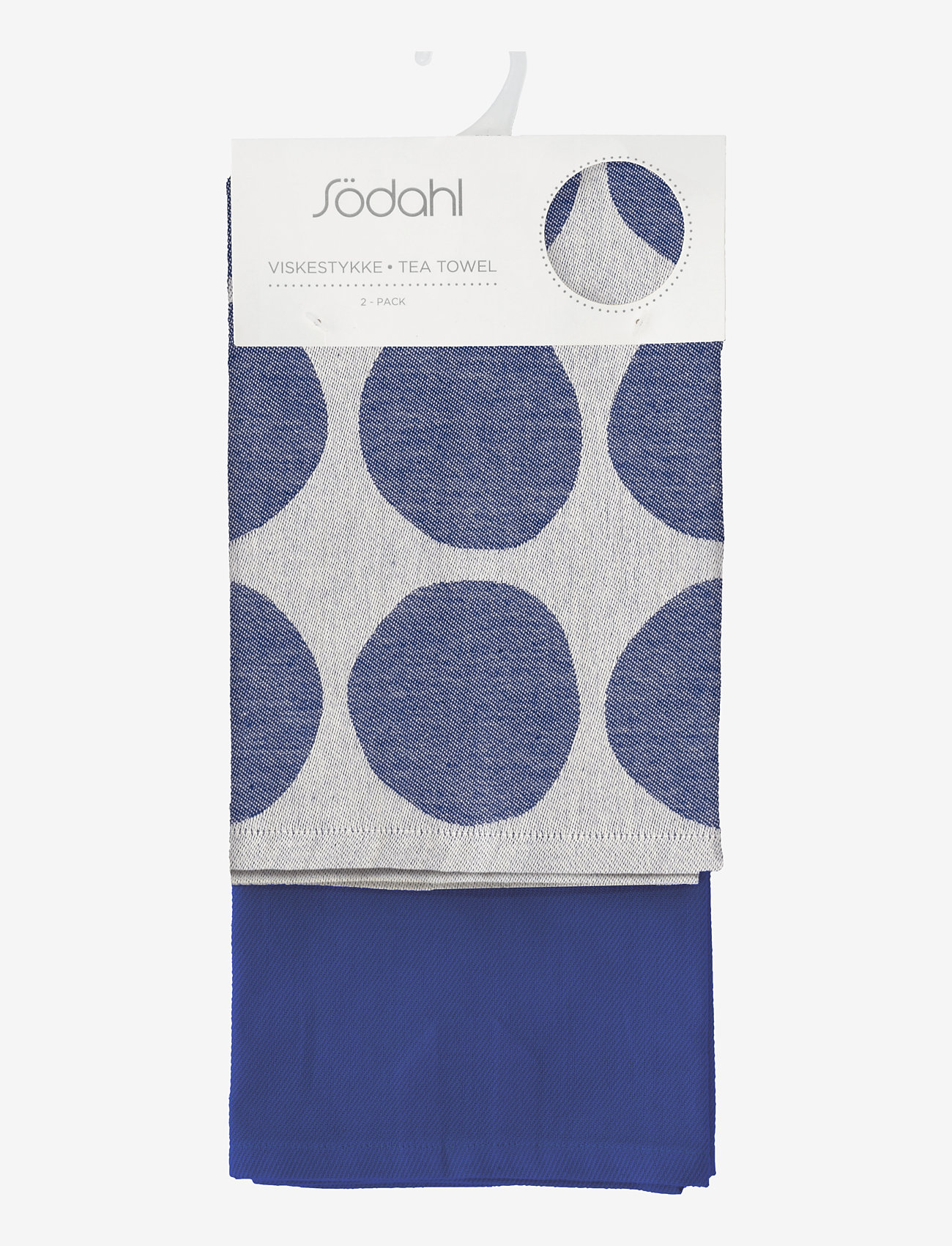 Södahl - Tea towel Bubbles 2 pcs - shop by price - royal blue - 3