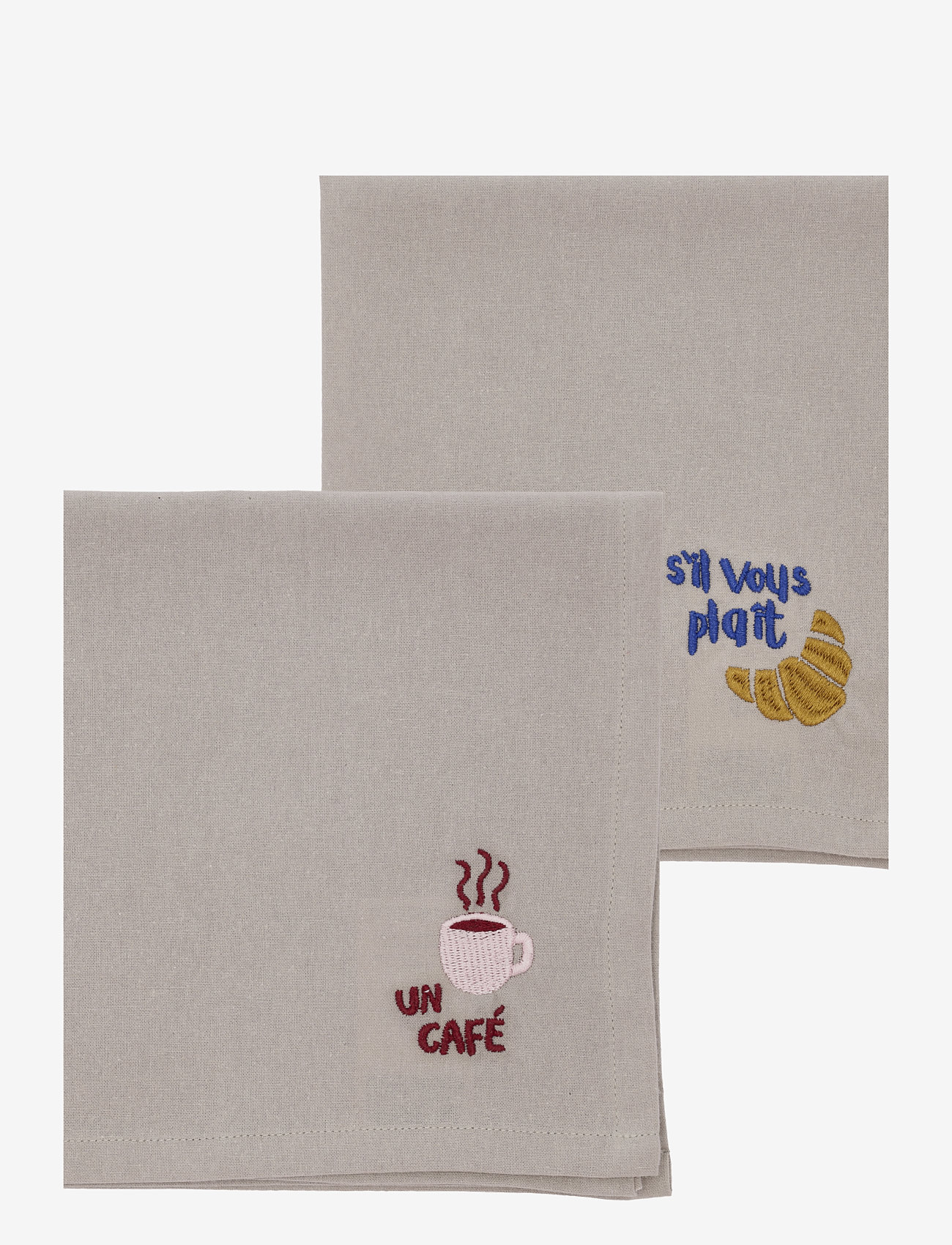 Södahl - Napkins Bistro 2 pcs - serwetki materiałowe - coffee brown - 1