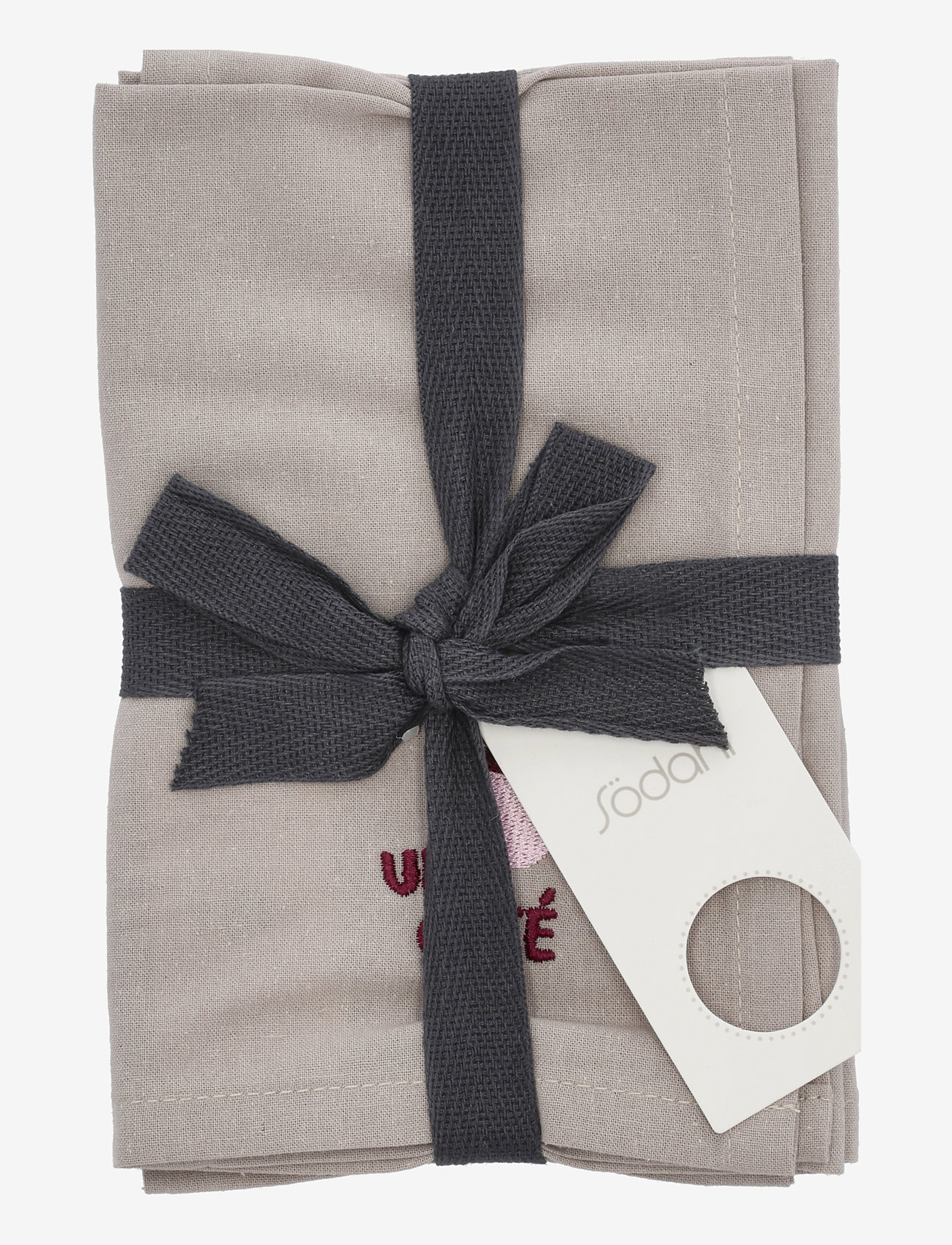 Södahl - Napkins Bistro 2 pcs - serwetki materiałowe - coffee brown - 2