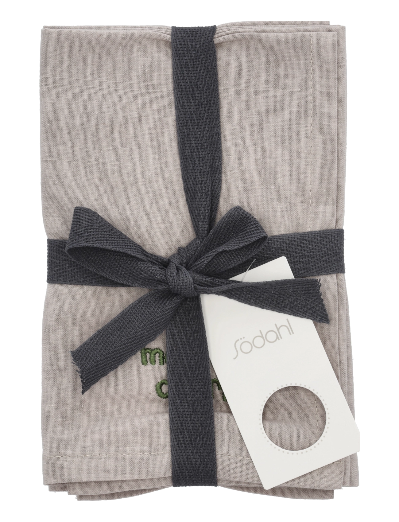 Södahl - Napkins Bistro 2 pcs - stoffservietten - green - 1