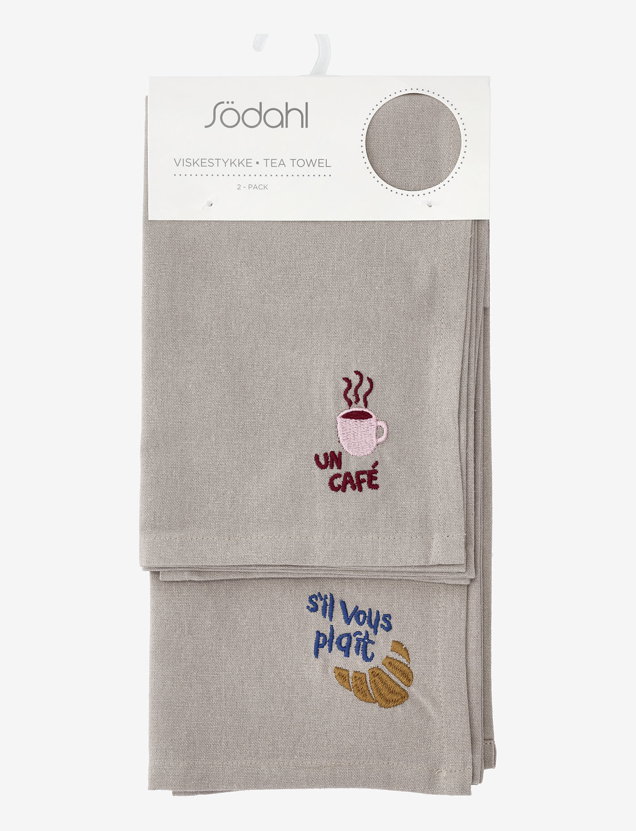 Södahl - Kökshandduk Bistro 2 st - köp efter pris - coffee brown - 3