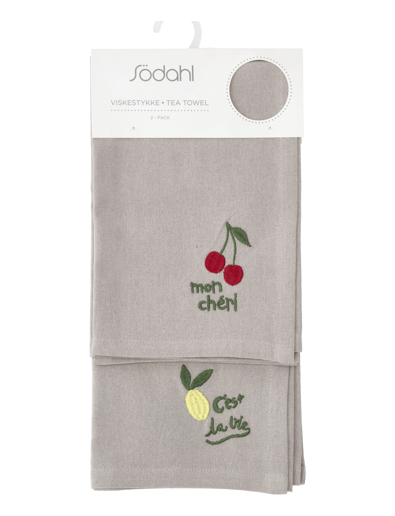 Södahl - Tea towel Bistro 2 pcs - ręczniki kuchenne - green - 4