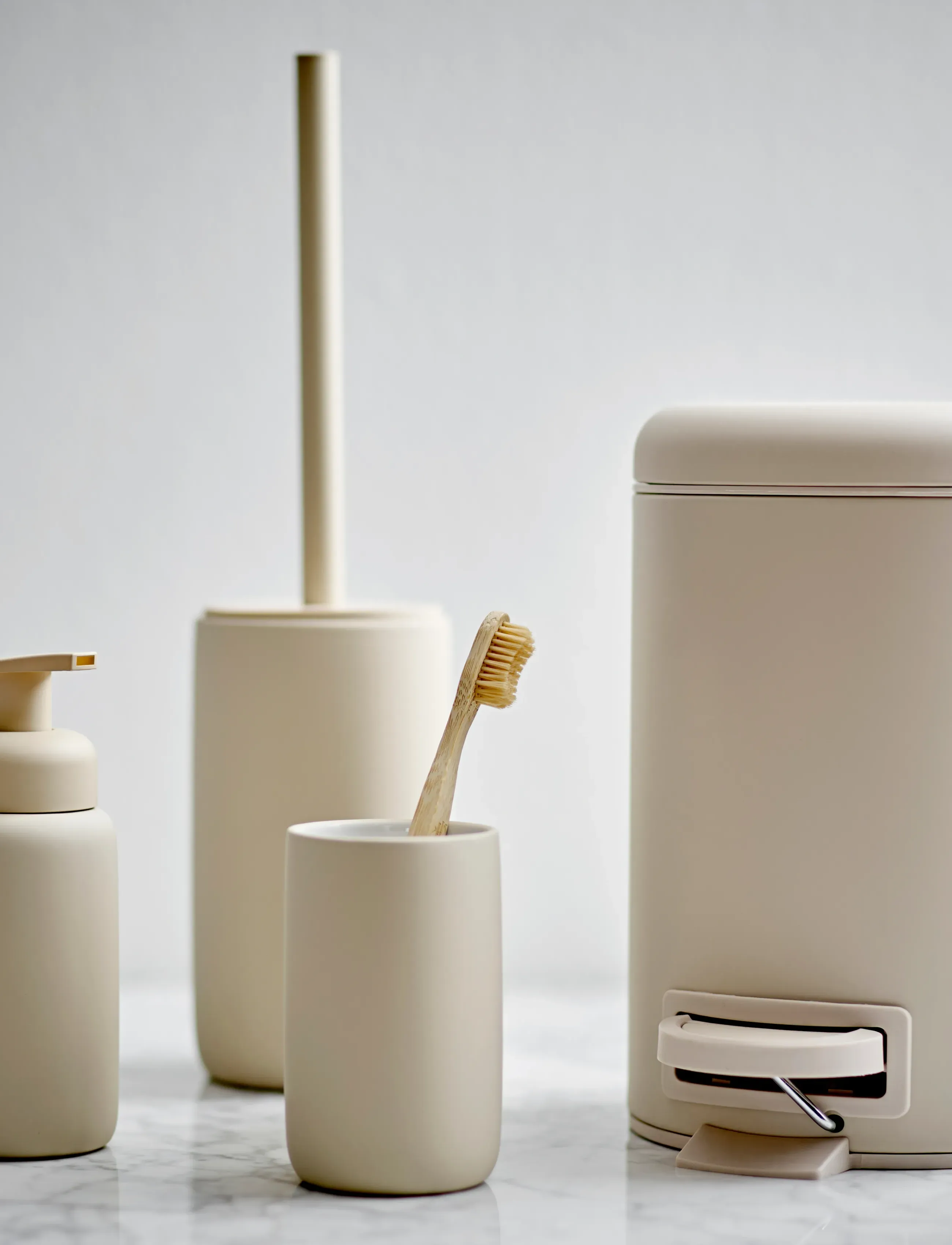 Södahl Tandbørsteholder Mono, 6.5X 11 cm x 11, Bathroom Interior, Beige - Toothbrush Holder, Homeware