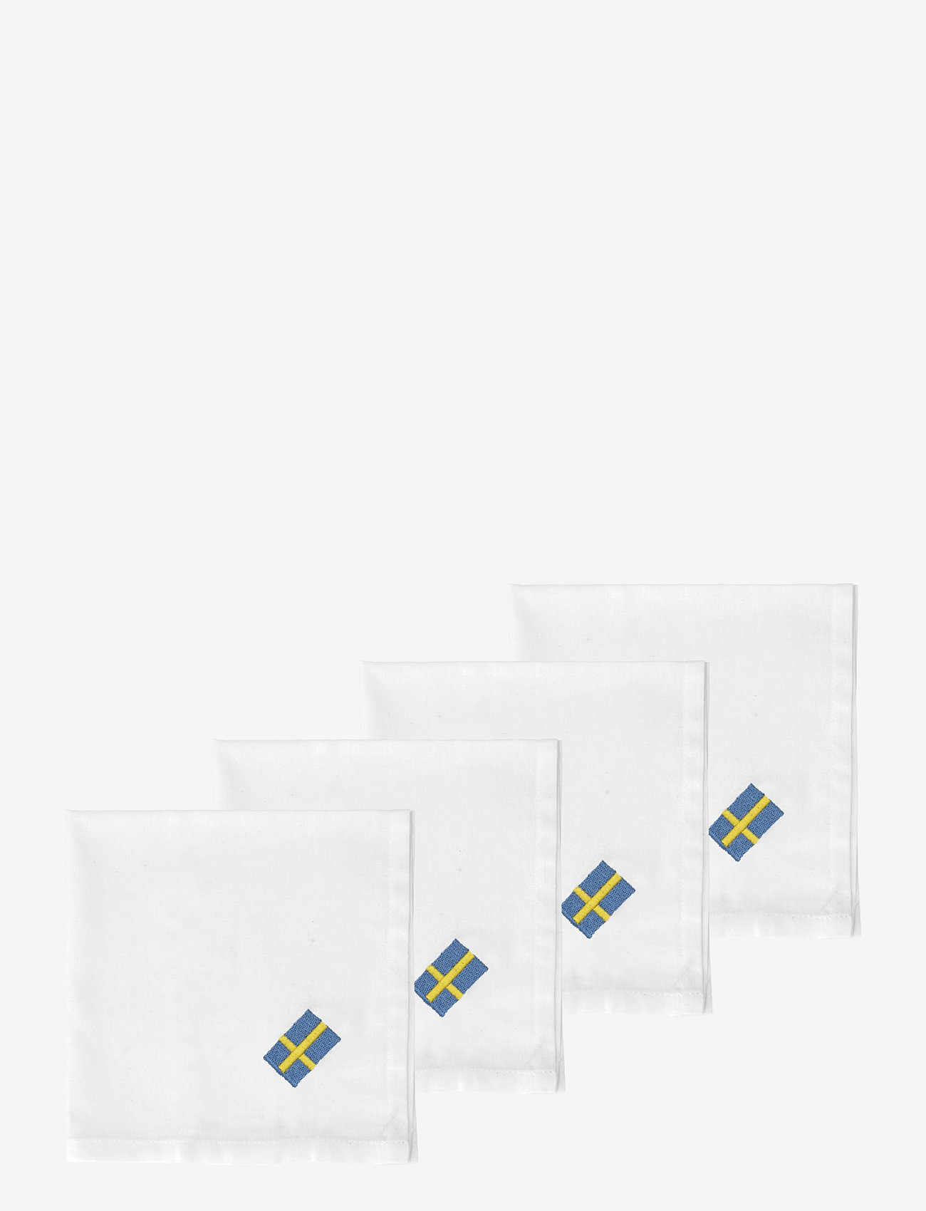 Södahl - Napkins Festlig 4 pcs - stoffservietten - white - 1
