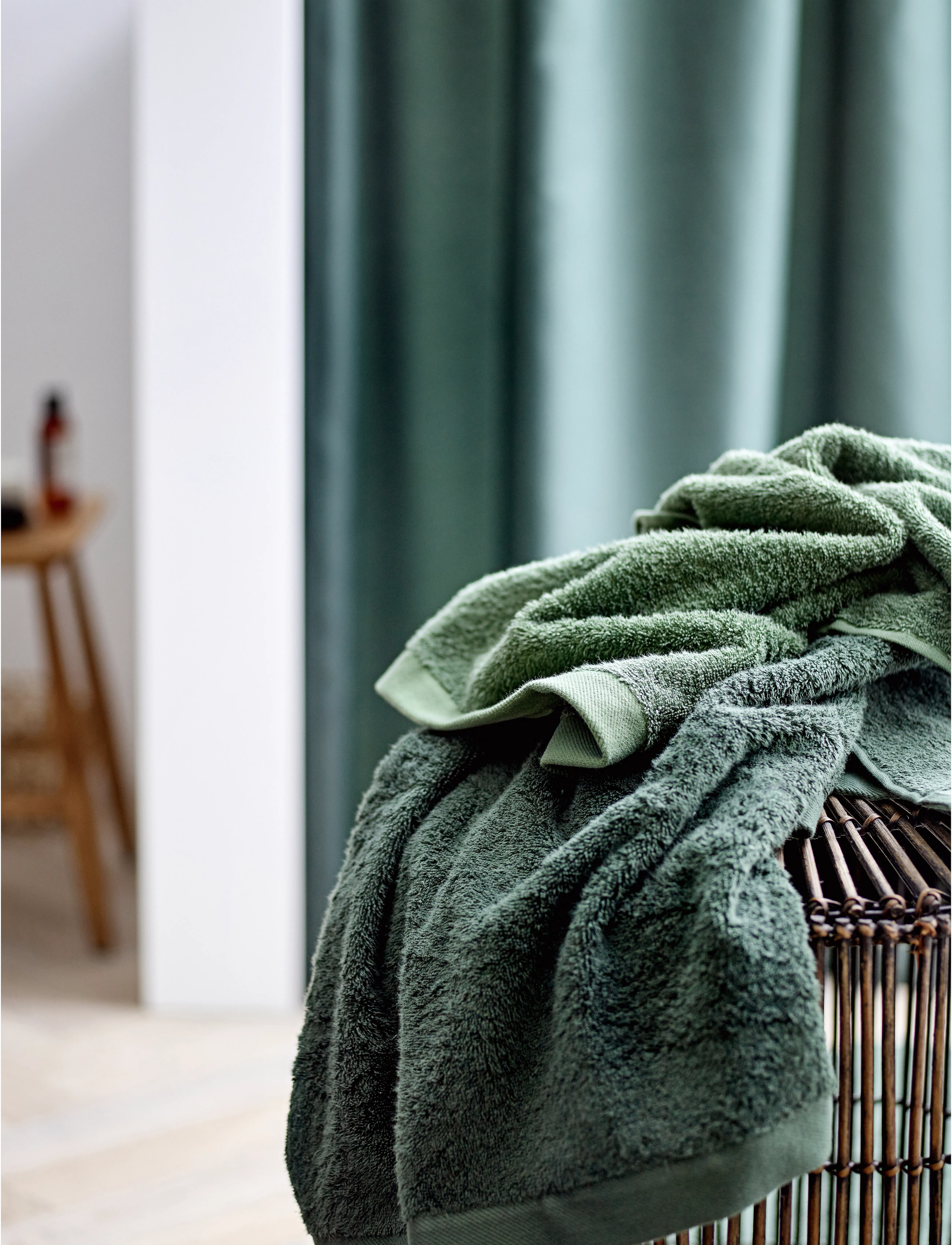 Södahl Badeforhæng Comfort, 180X200 x 200, Bathroom Textiles, Grün - Shower Curtains, Homeware