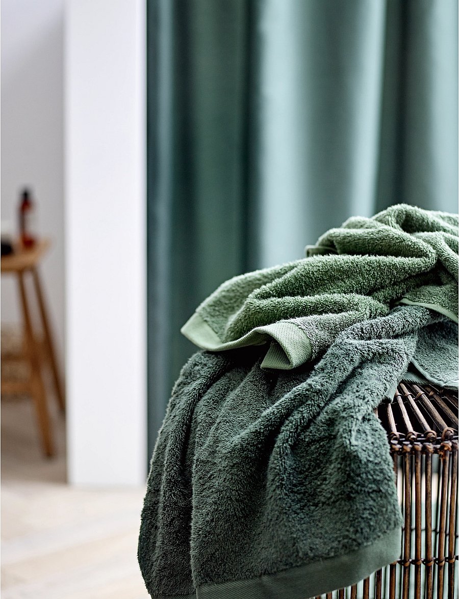 Södahl - Shower Curtain Comfort - dušikardinad - pine green - 0