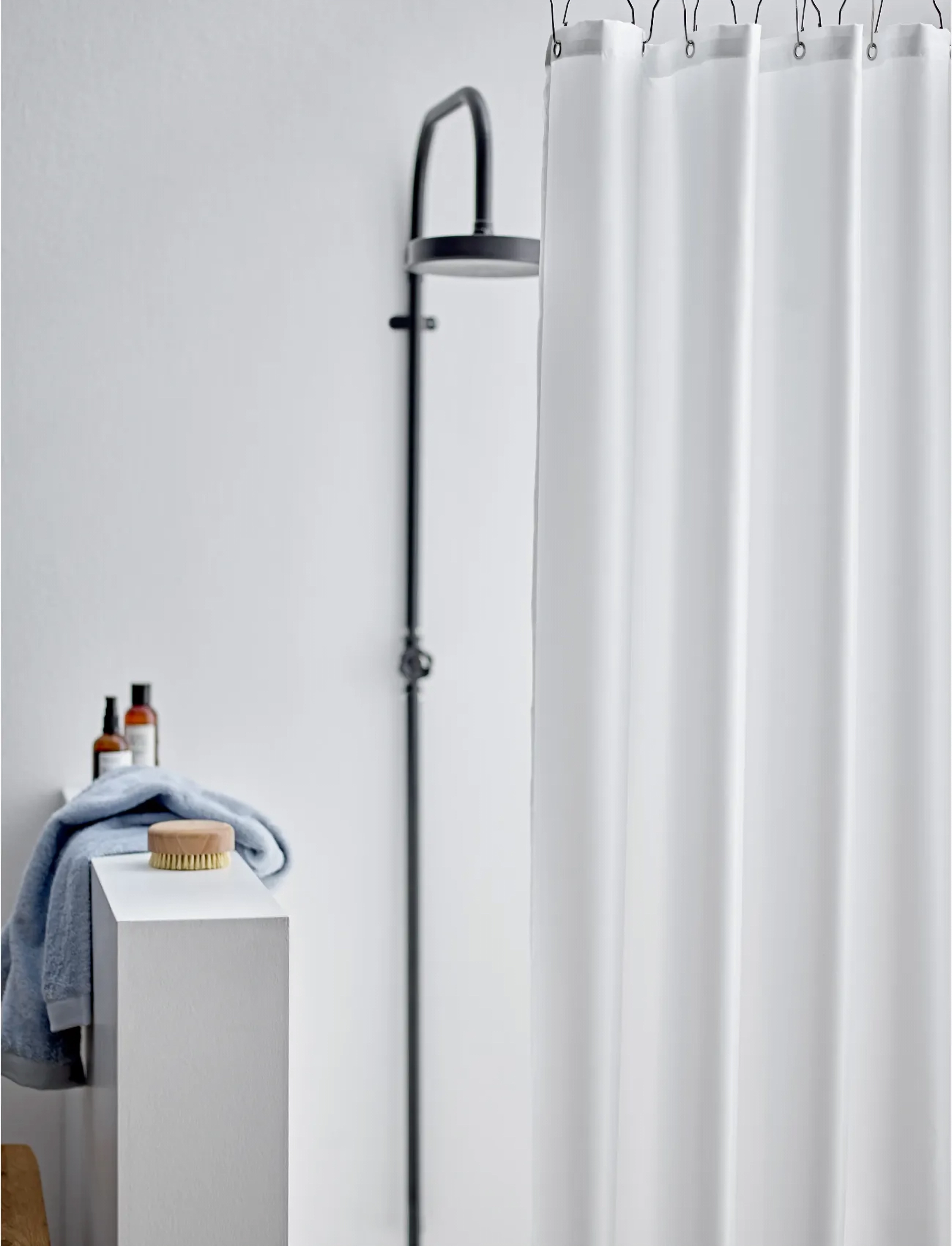 Södahl Badeforhæng Comfort, 180X200 cm x 200, Bathroom Textiles, Weiß - Shower Curtains, Homeware