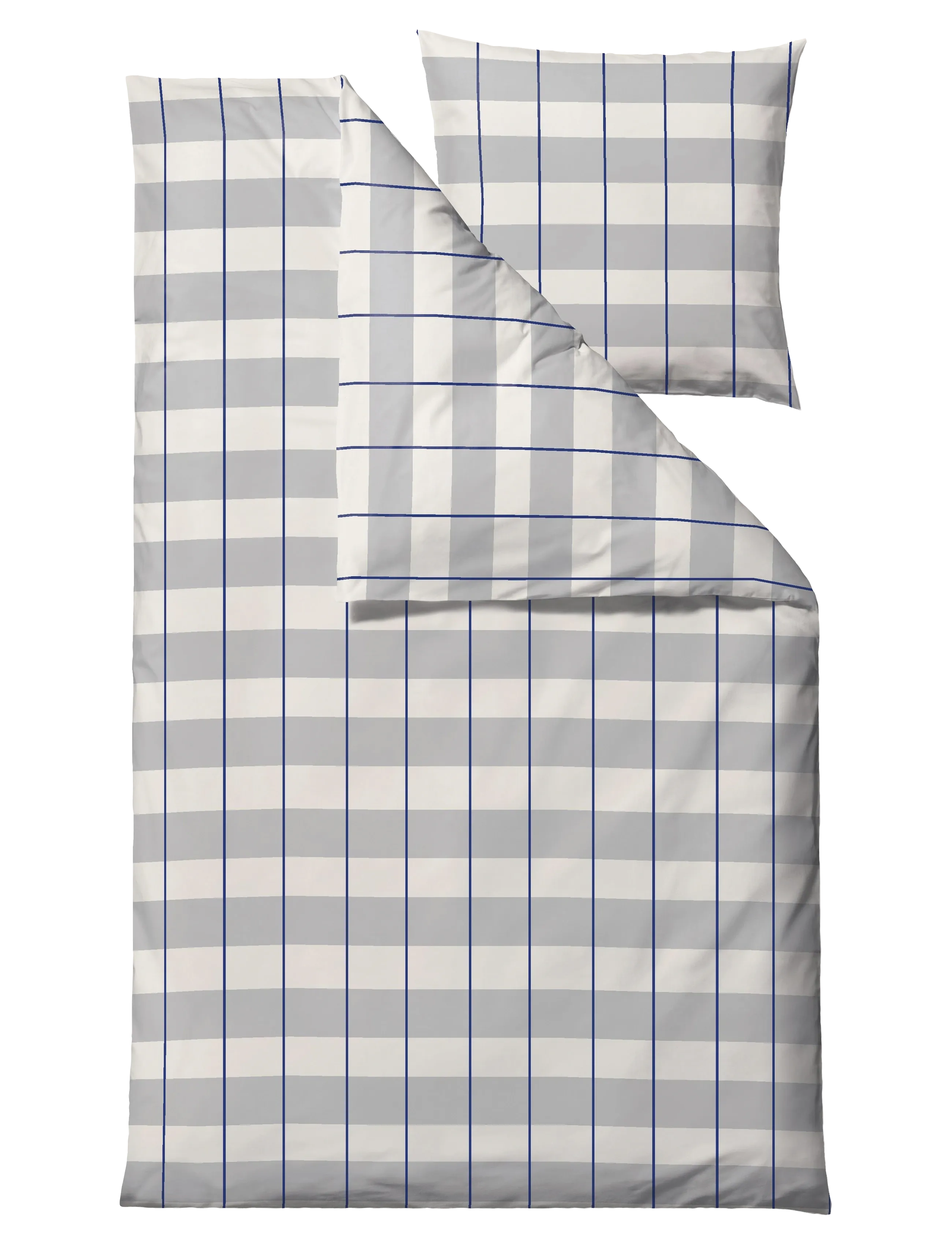 Södahl Sengetøj Blocks - Tekstiler - CLOUD GREY / grey