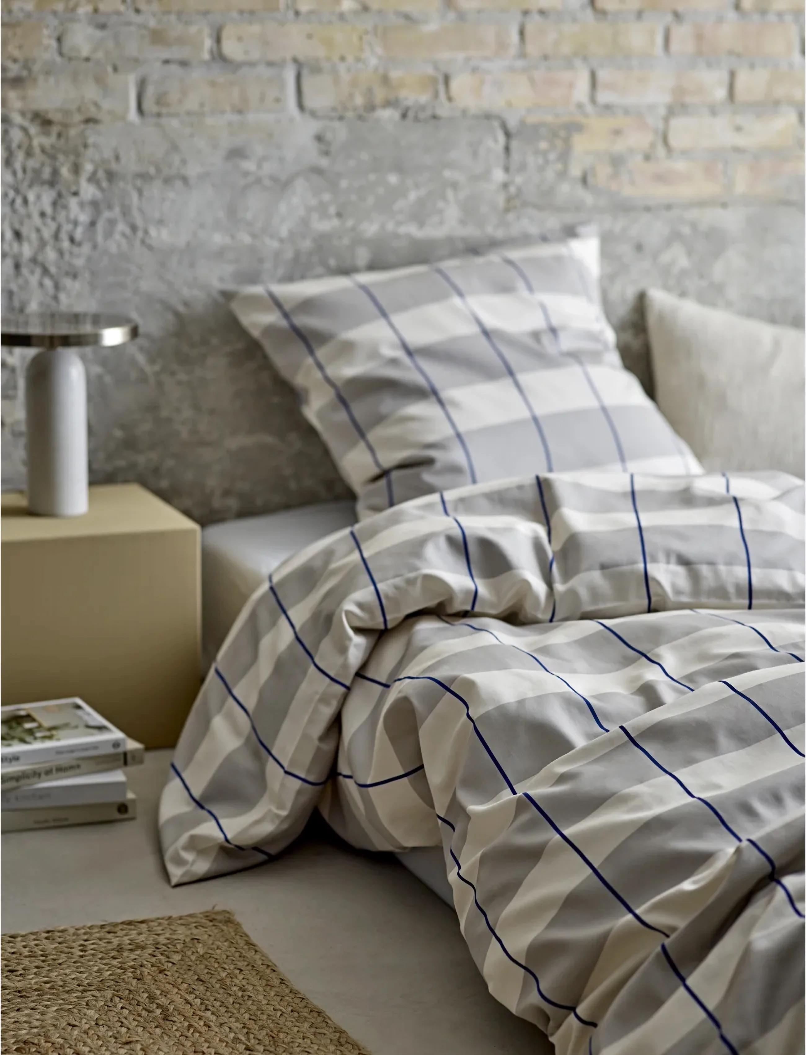 Södahl - Sengetøj Blocks - sengesæt - cloud grey - 2