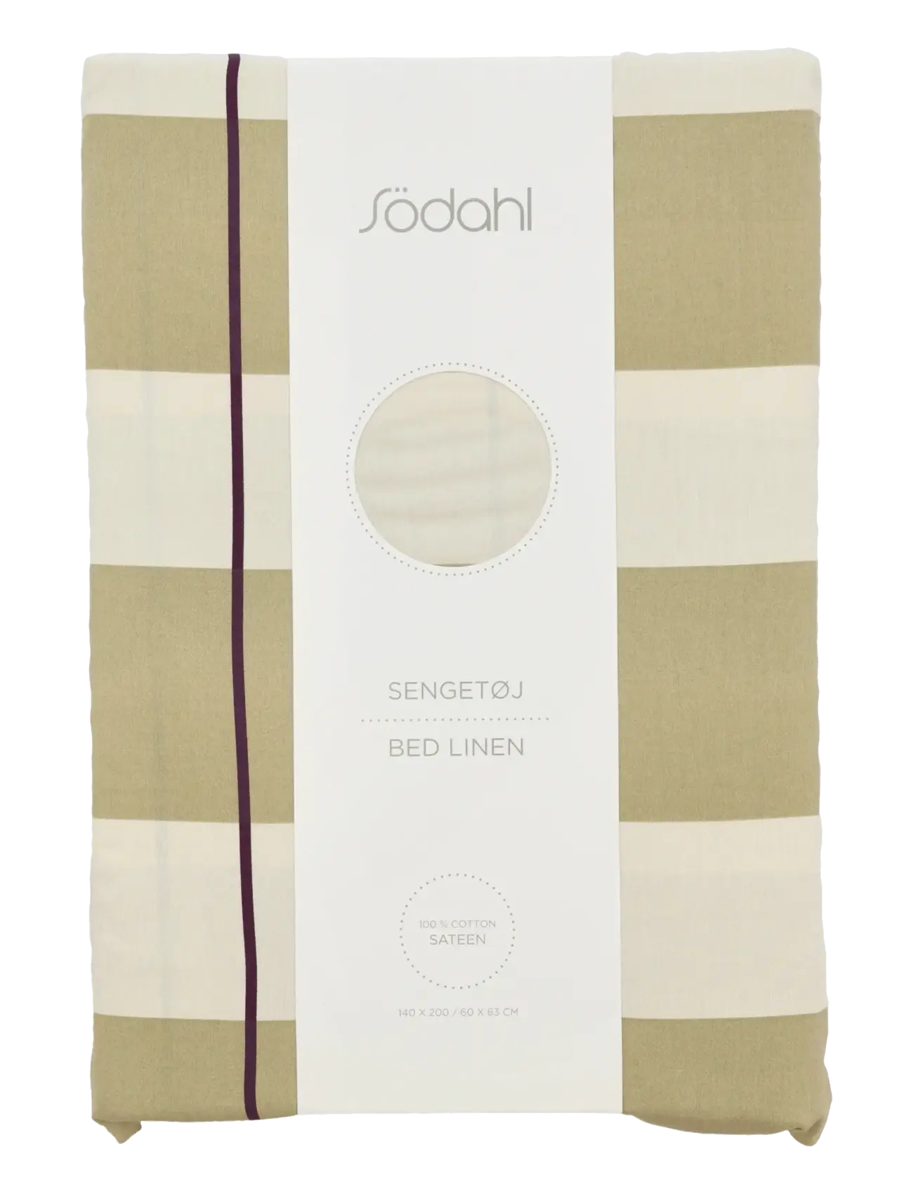 Södahl - Sengetøj Blocks - sengesæt - eucalyptus - 3