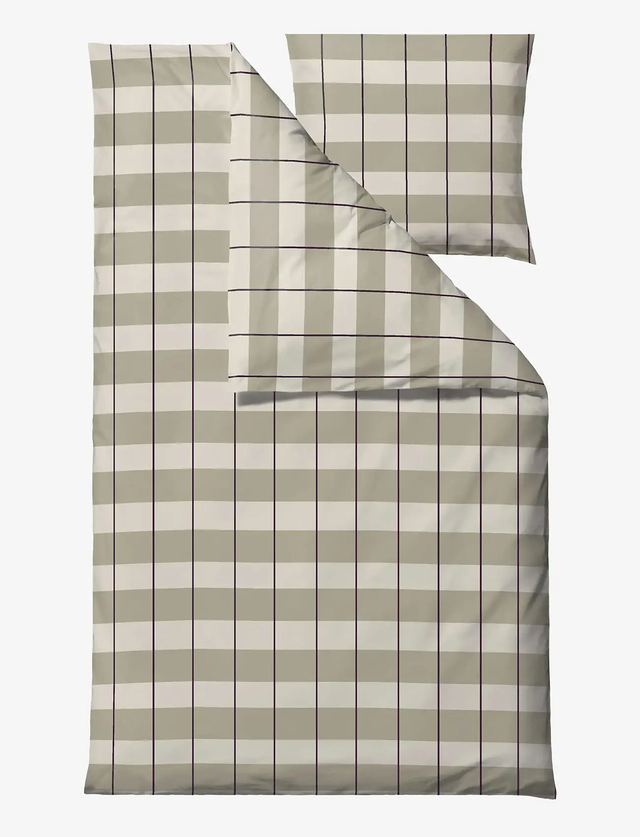 Södahl - Sengetøj Blocks Eucalyptus - sengesæt - eucalyptus - 0