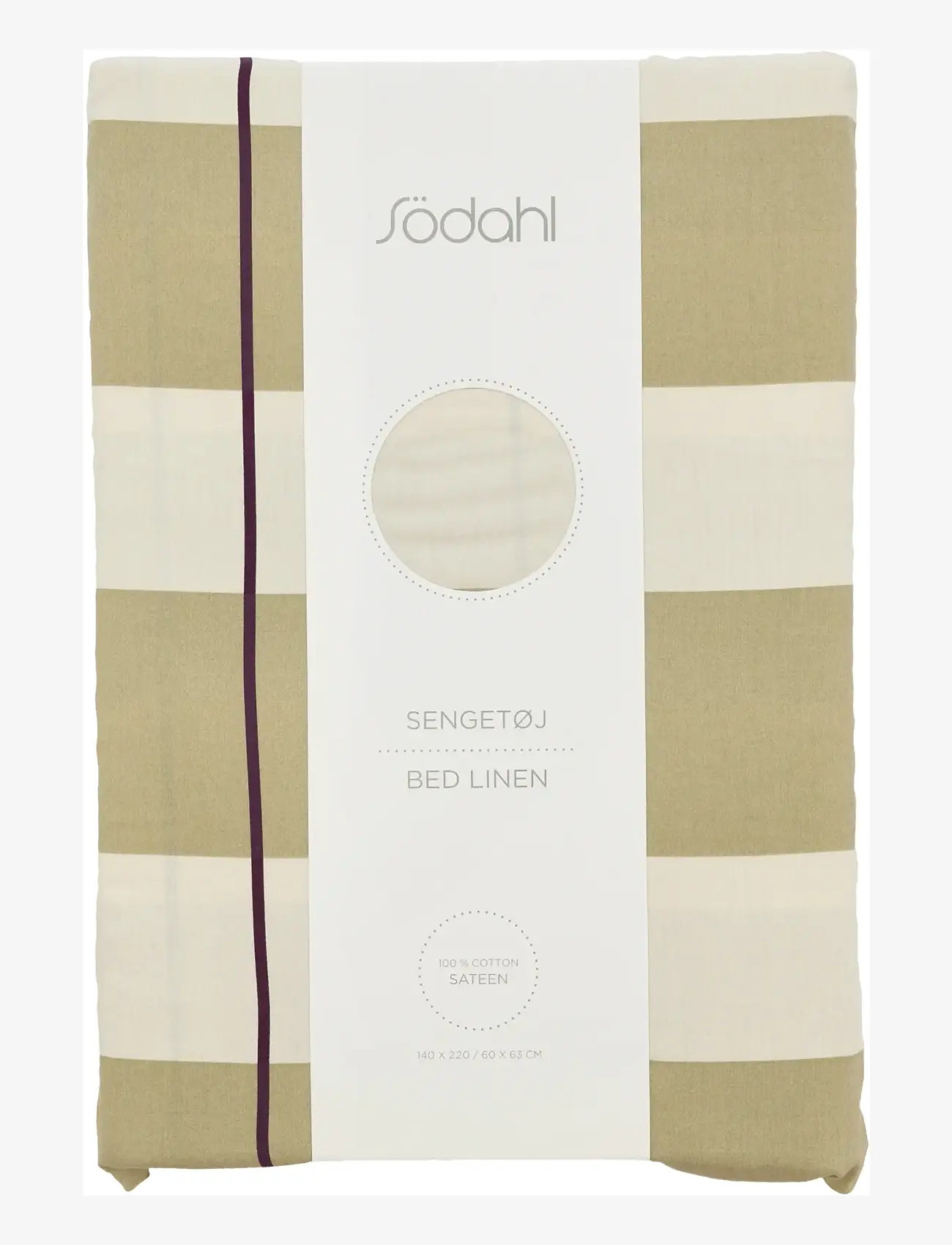 Södahl - Sengetøj Blocks Eucalyptus - sengesæt - eucalyptus - 2