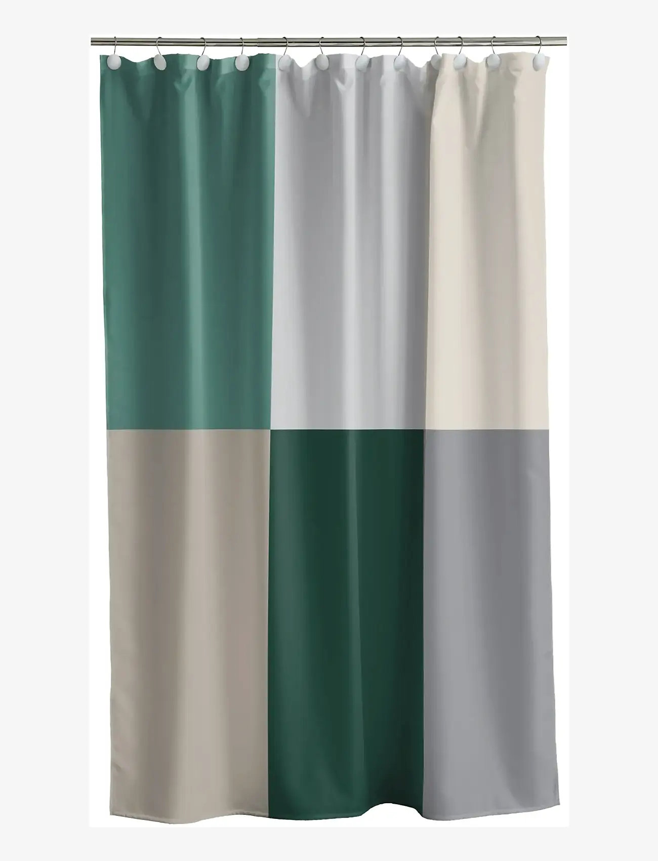 Södahl - Shower Curtain Fusion - duschvorhänge - green - 1