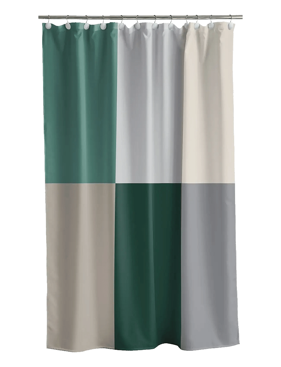 Södahl - Shower Curtain Fusion - dušikardinad - green - 1