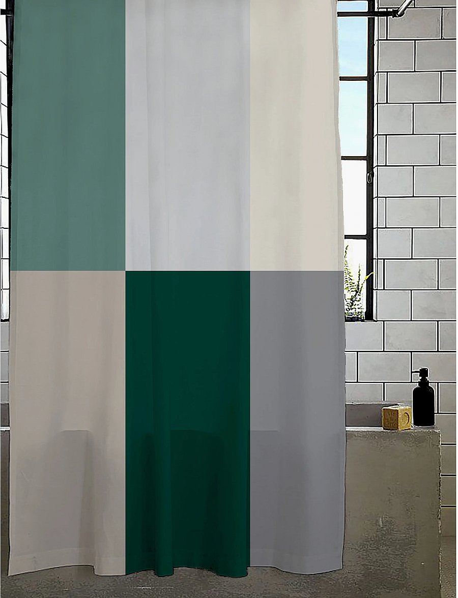 Södahl - Shower Curtain Fusion - dušikardinad - green - 0