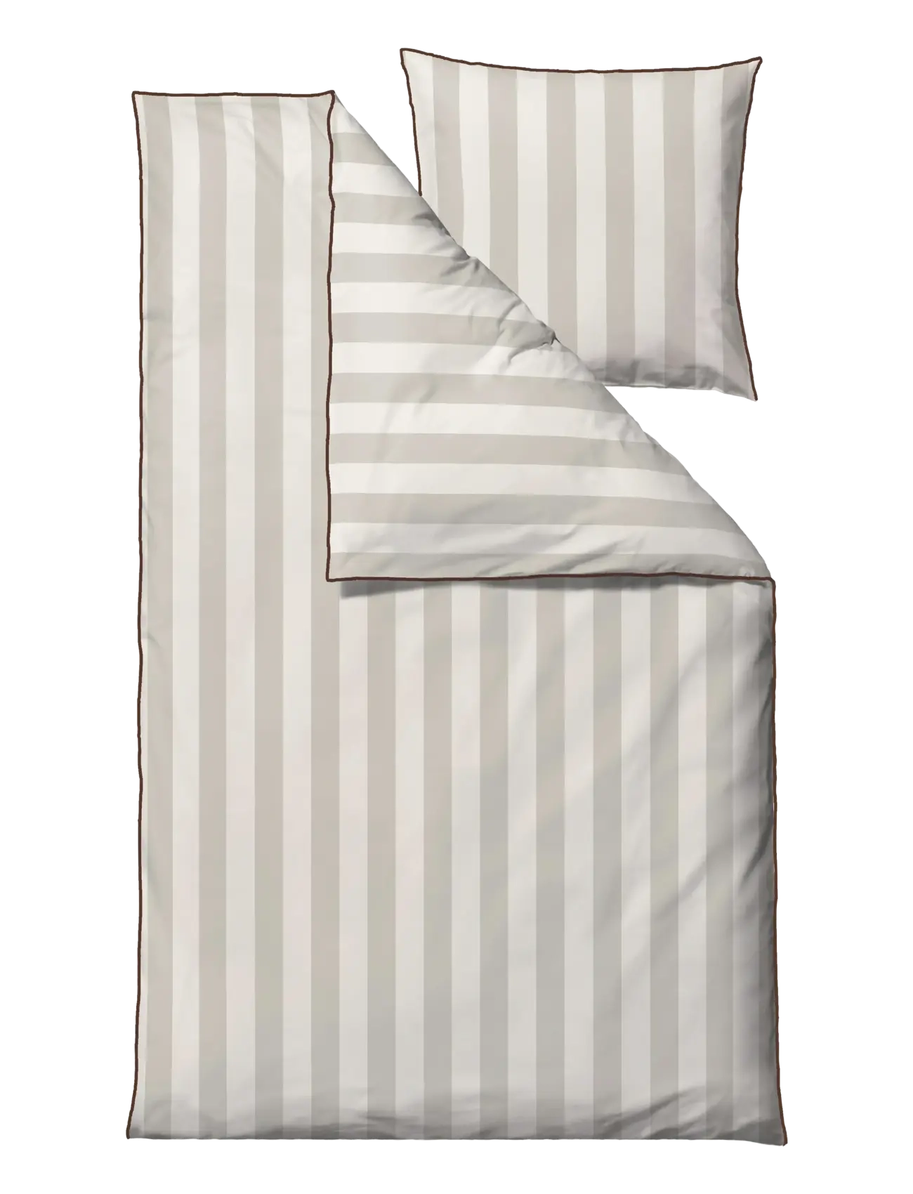 Södahl Sengetøj Ray, Bed Sæt, Beige, Str: 140X200/60X63CM