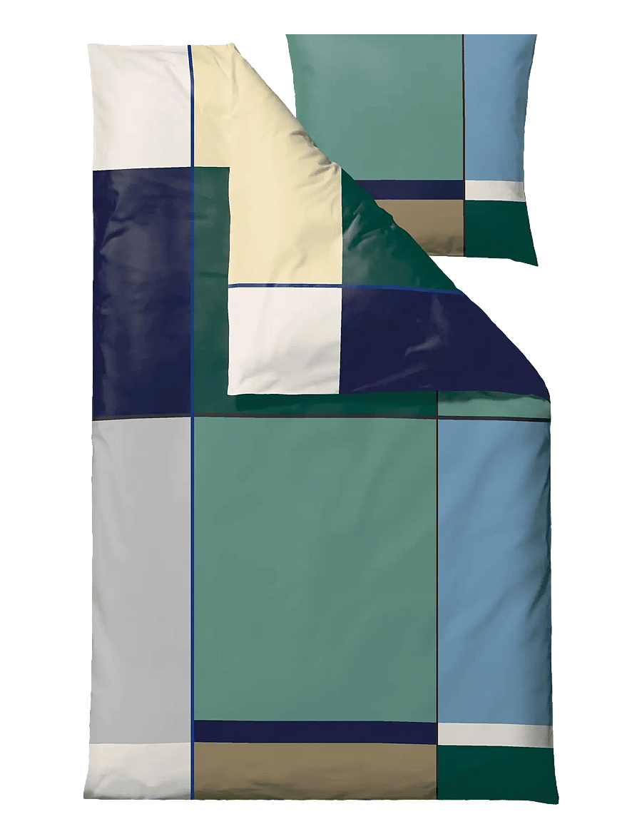Södahl - Bed linen Colour Block - bettwäsche-set - sea green - 0