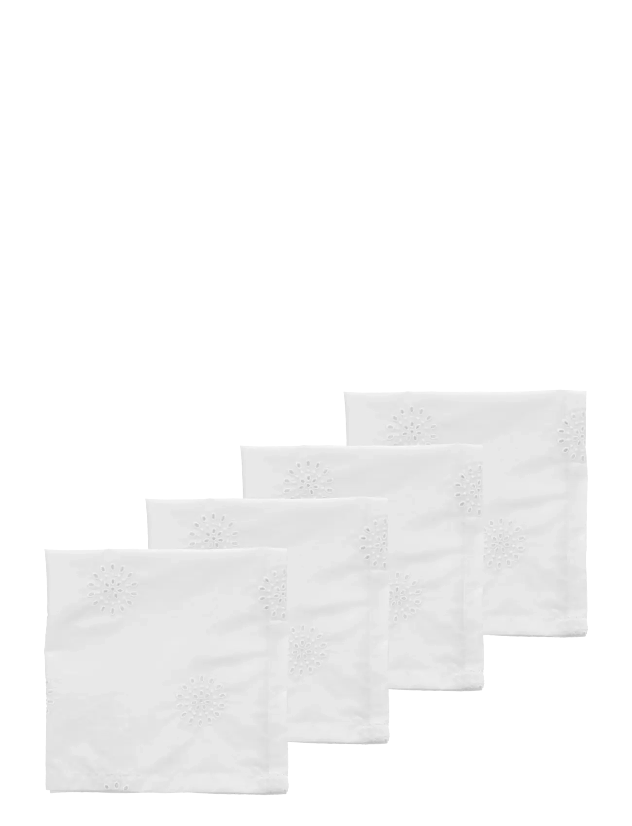 Södahl Napkins Daydream 4 pcs - Salvetes - WHITE / white