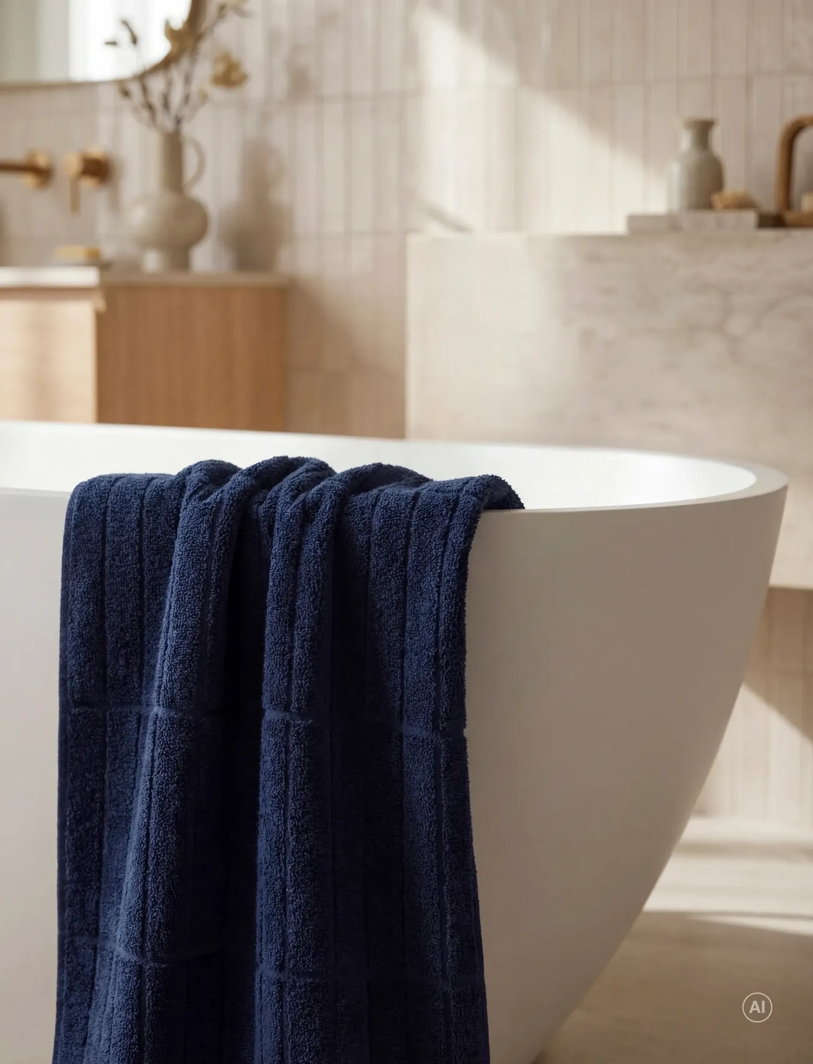 Södahl - Håndklæde 100x180 Essence – Suite One Navy blue - blue - 0