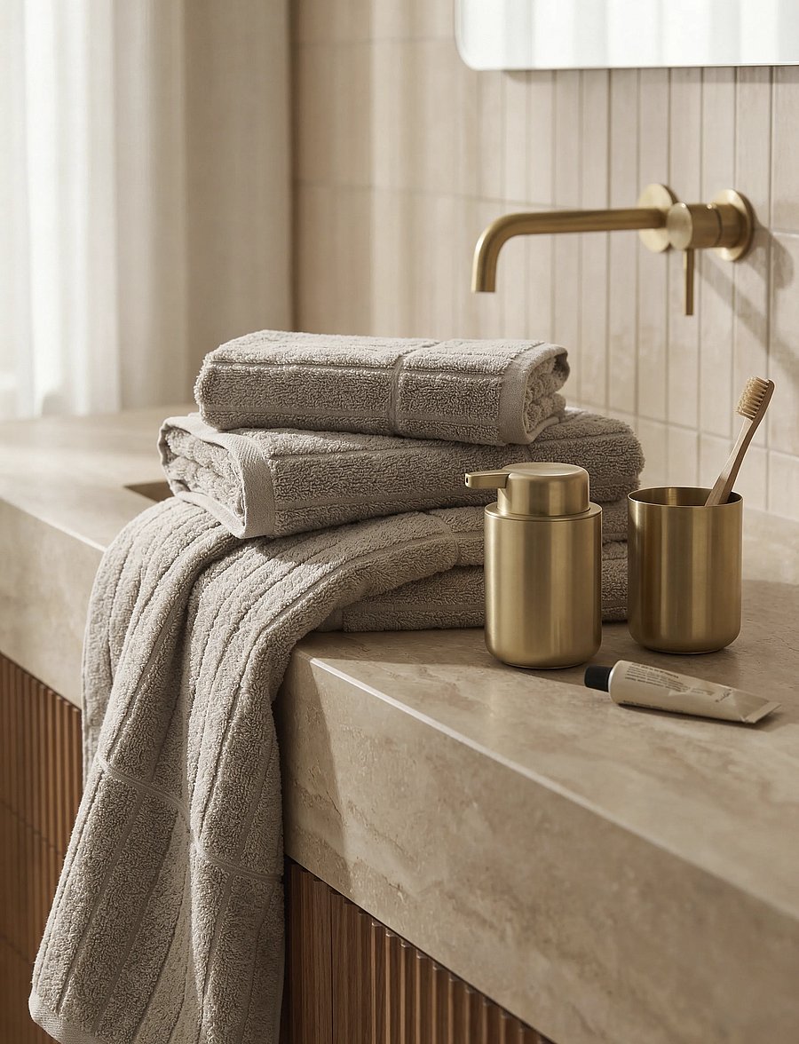 Södahl - Towel Essence – Suite One - gesichtshandtücher - brown - 0