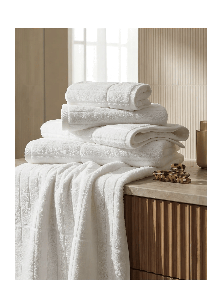 Södahl - Towel Essence – Suite One - gesichtshandtücher - white - 1