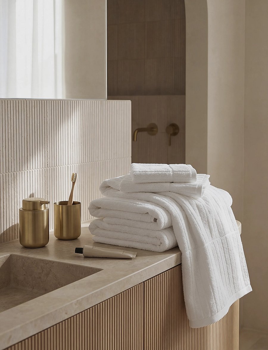 Södahl - Towel Essence – Suite One - gesichtshandtücher - white - 0