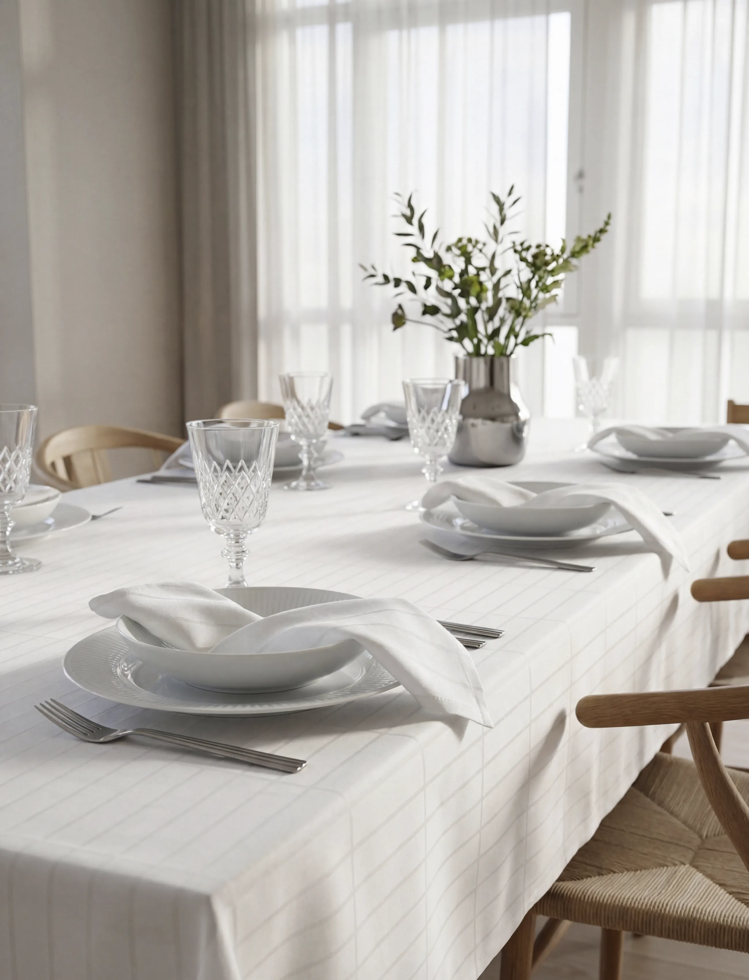 Södahl - Tablecloth Essence – Suite One - white - 2