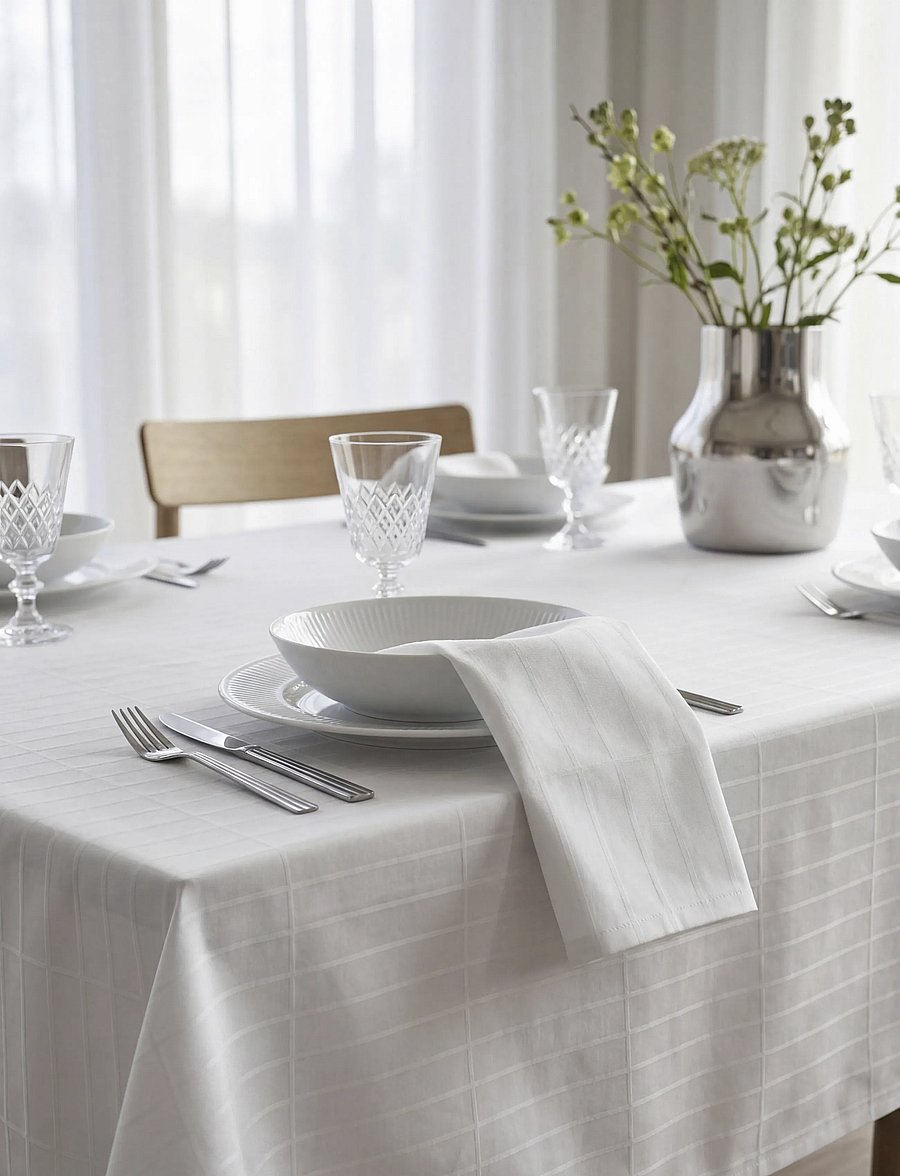 Södahl - Tablecloth Essence – Suite One - laudlinad - white - 0